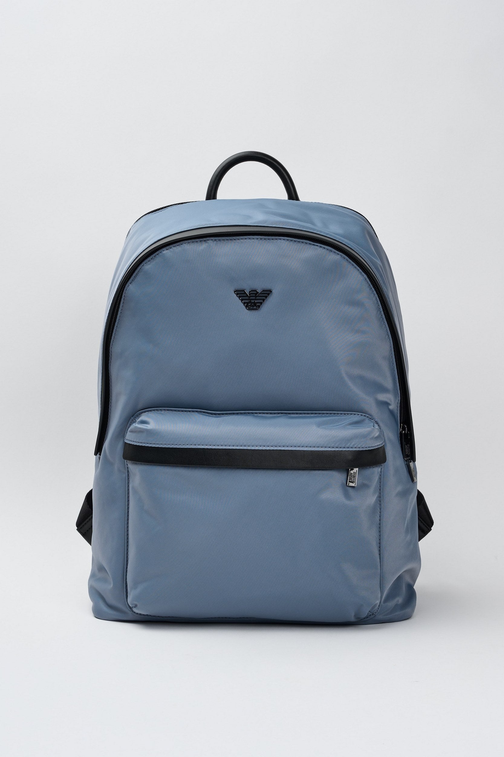 Emporio Armani Backpack Sustainability Values in Recycled Blue Nylon-1