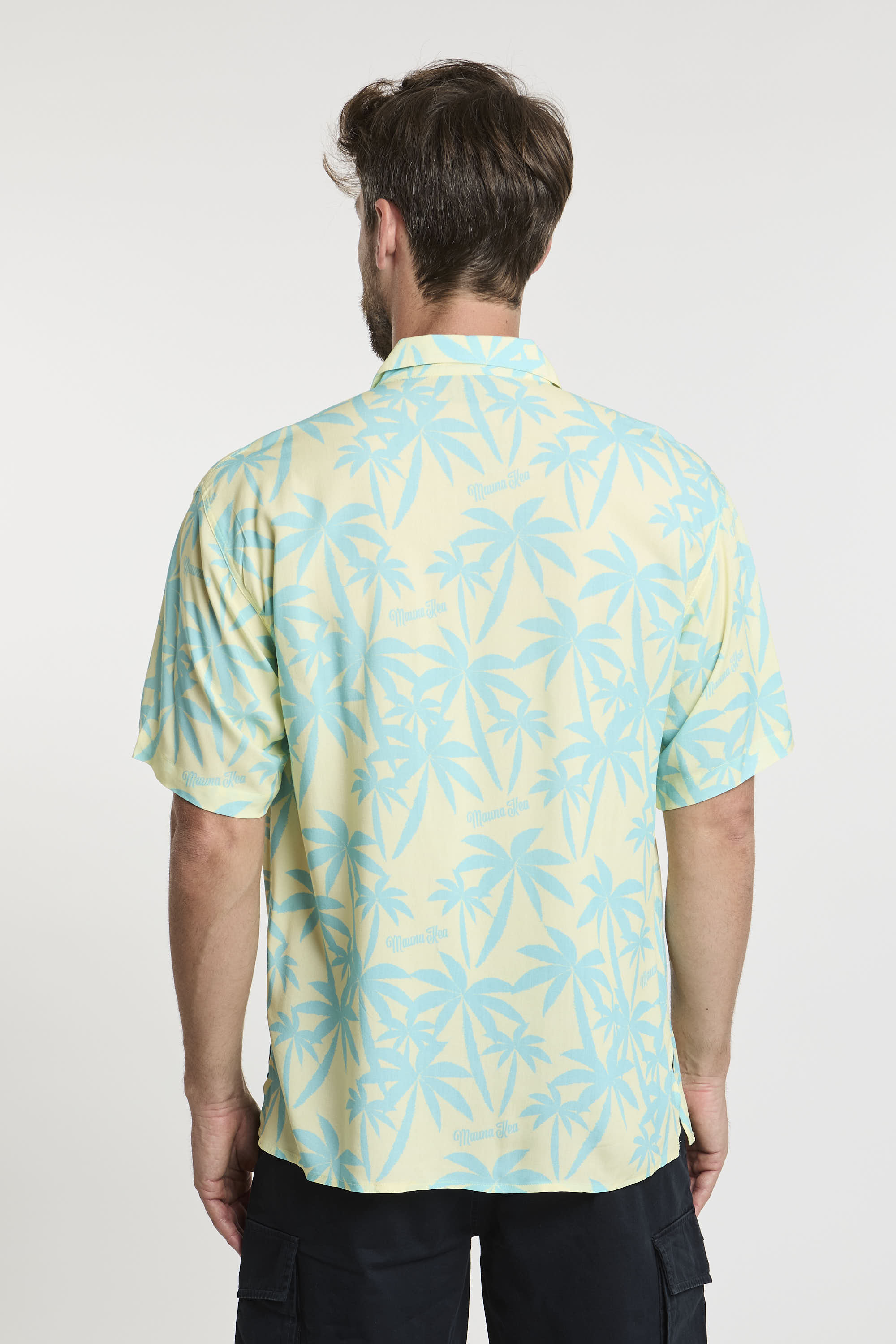 Mauna Kea Printed All Over Viscose Shirt in Yellow-6