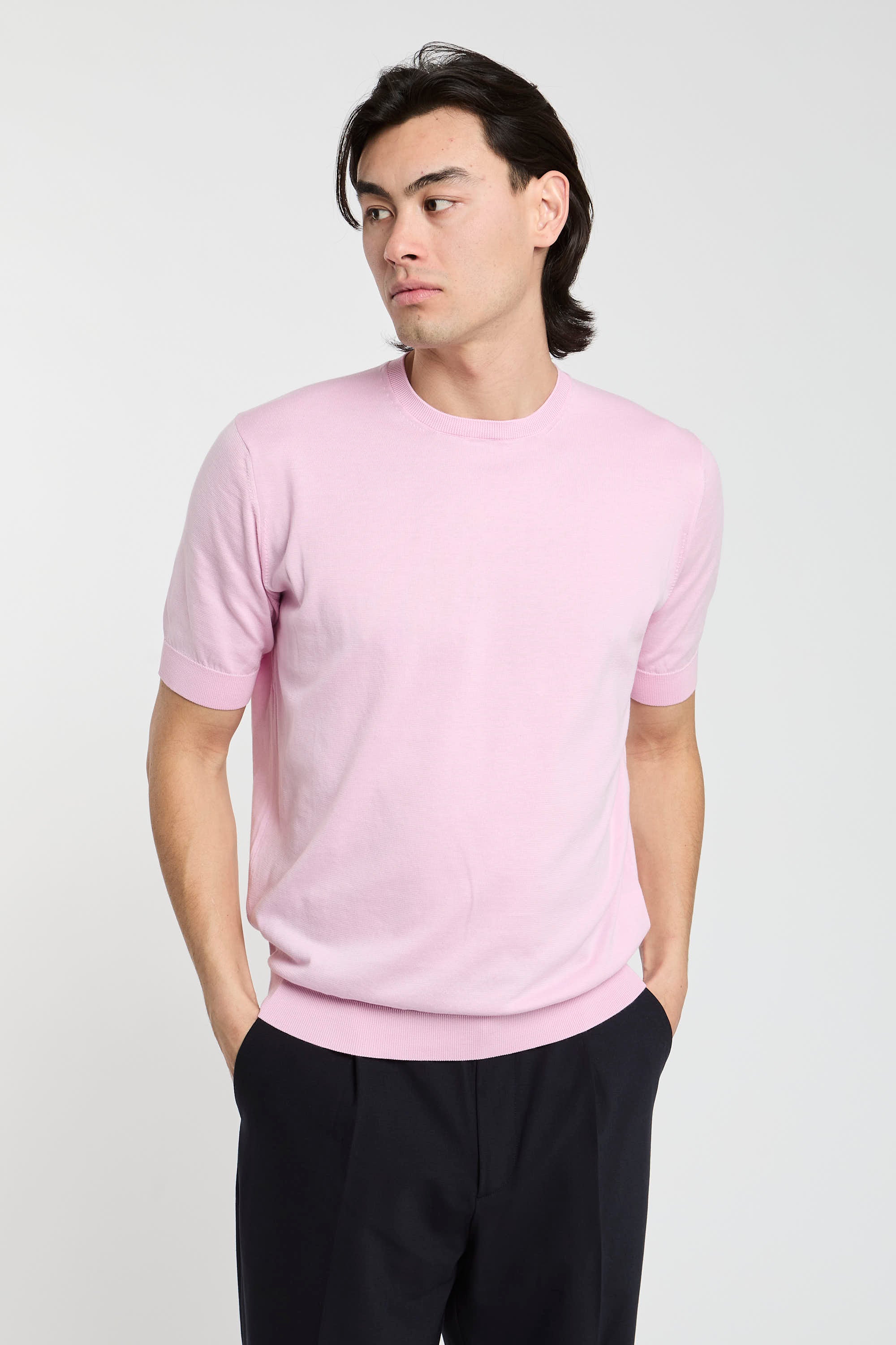 Filippo De Laurentiis Cotton T-shirt in Pink-3