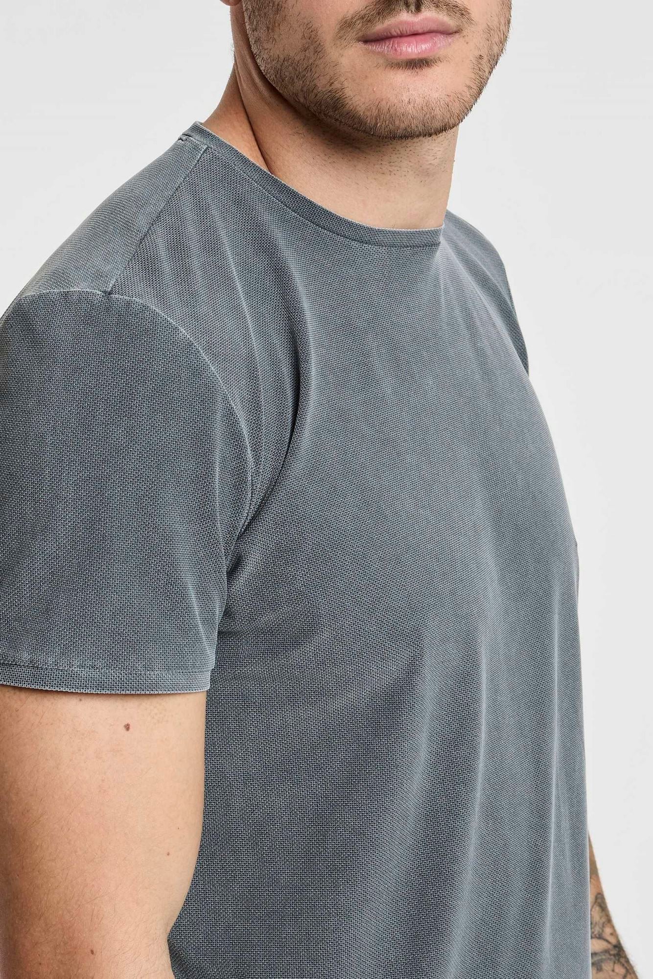 RRD Techno Wash Pique T-Shirt Grey in Polyamide/Elastane-3
