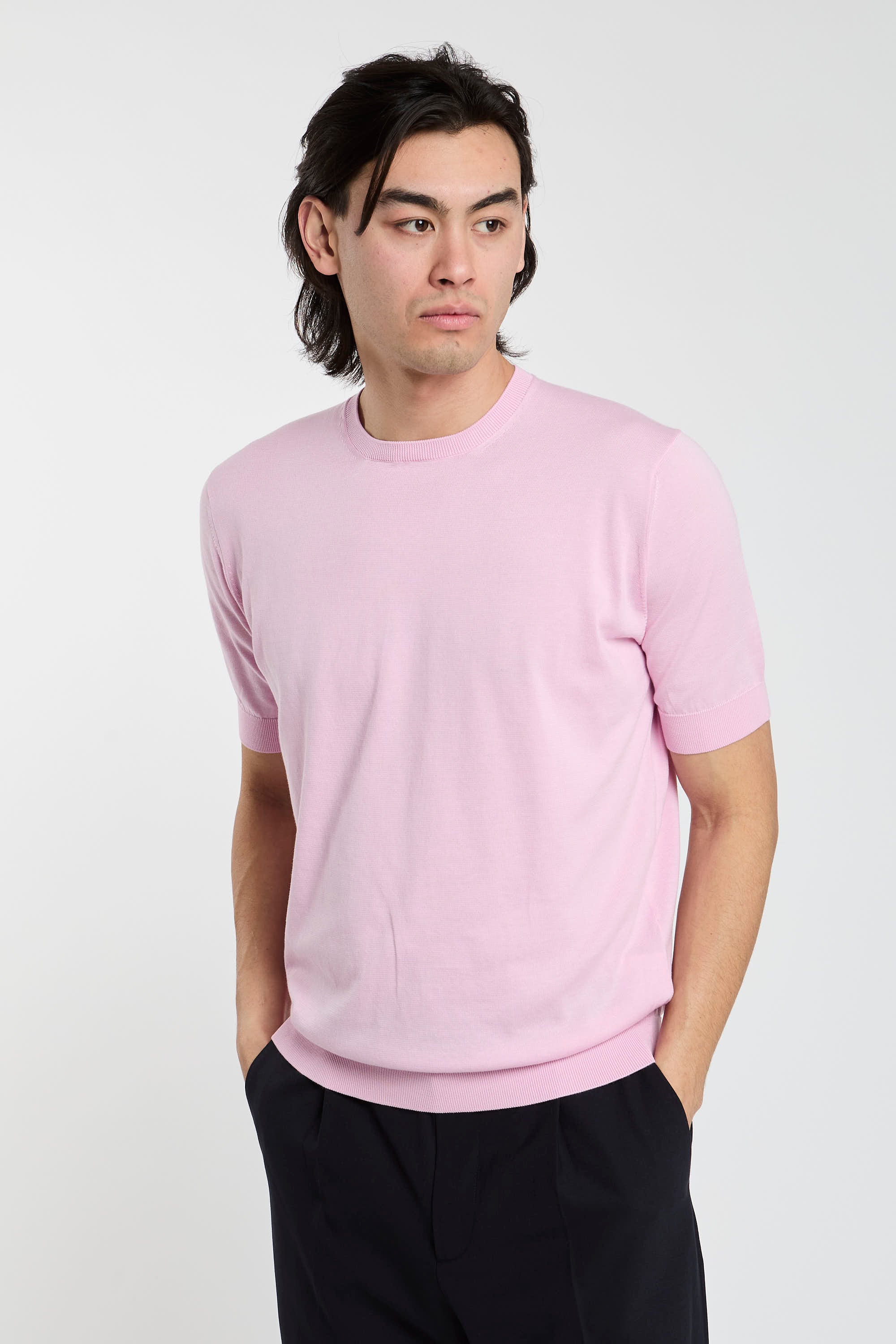 Filippo De Laurentiis Cotton T-shirt in Pink-1