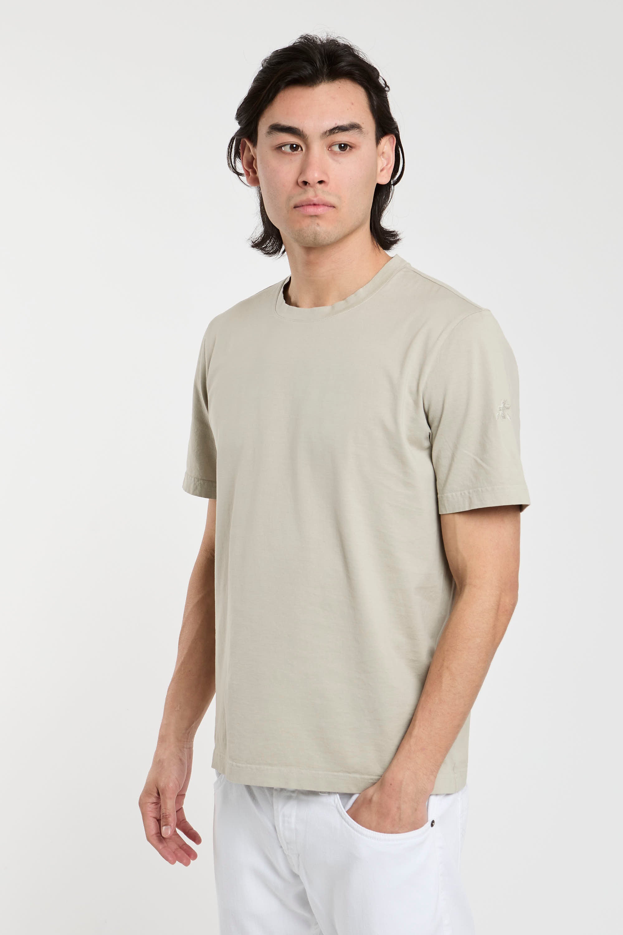 T-shirt in jersey di cotone-1