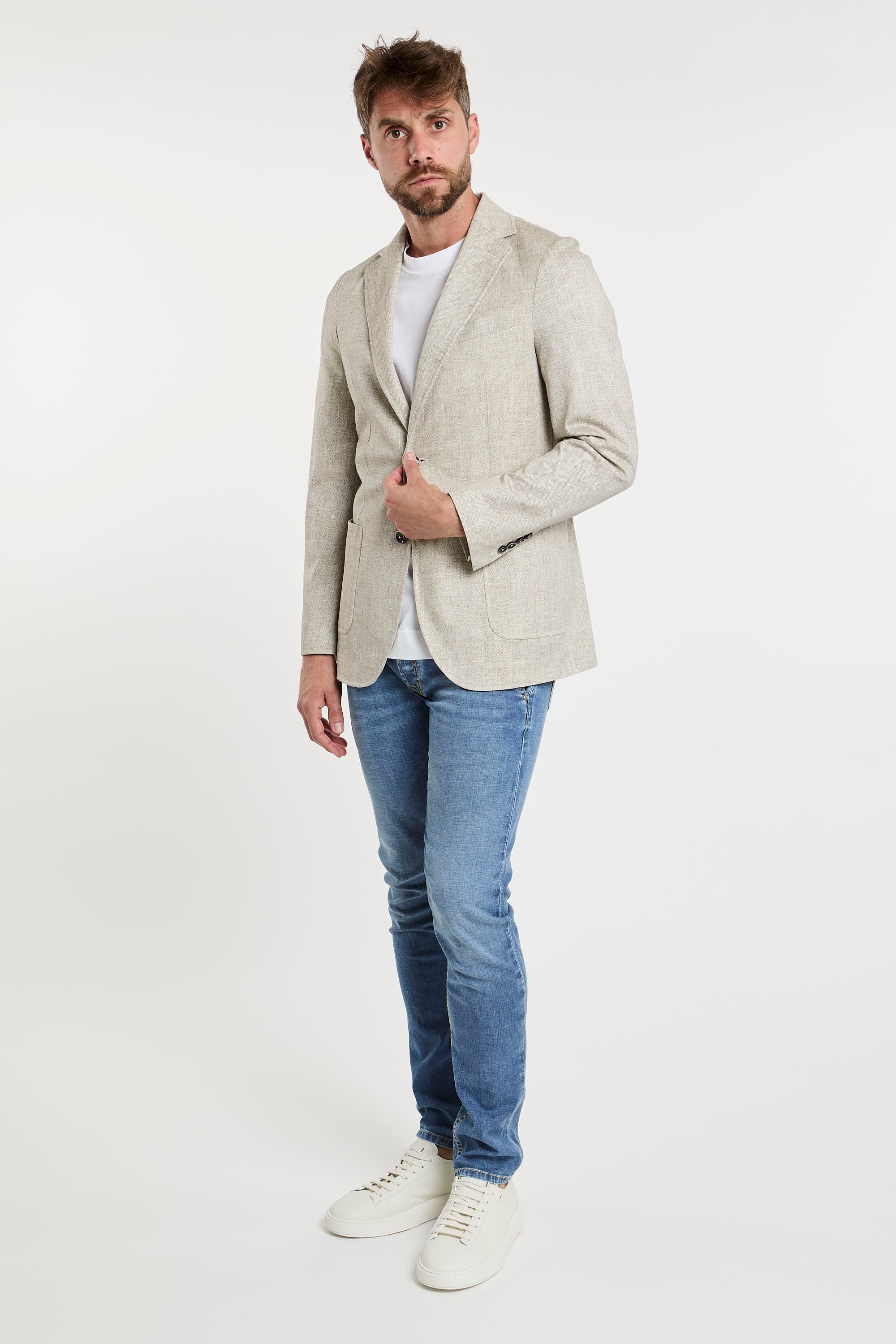 Circolo 1901 Cotton Jacket in Natural Beige-6