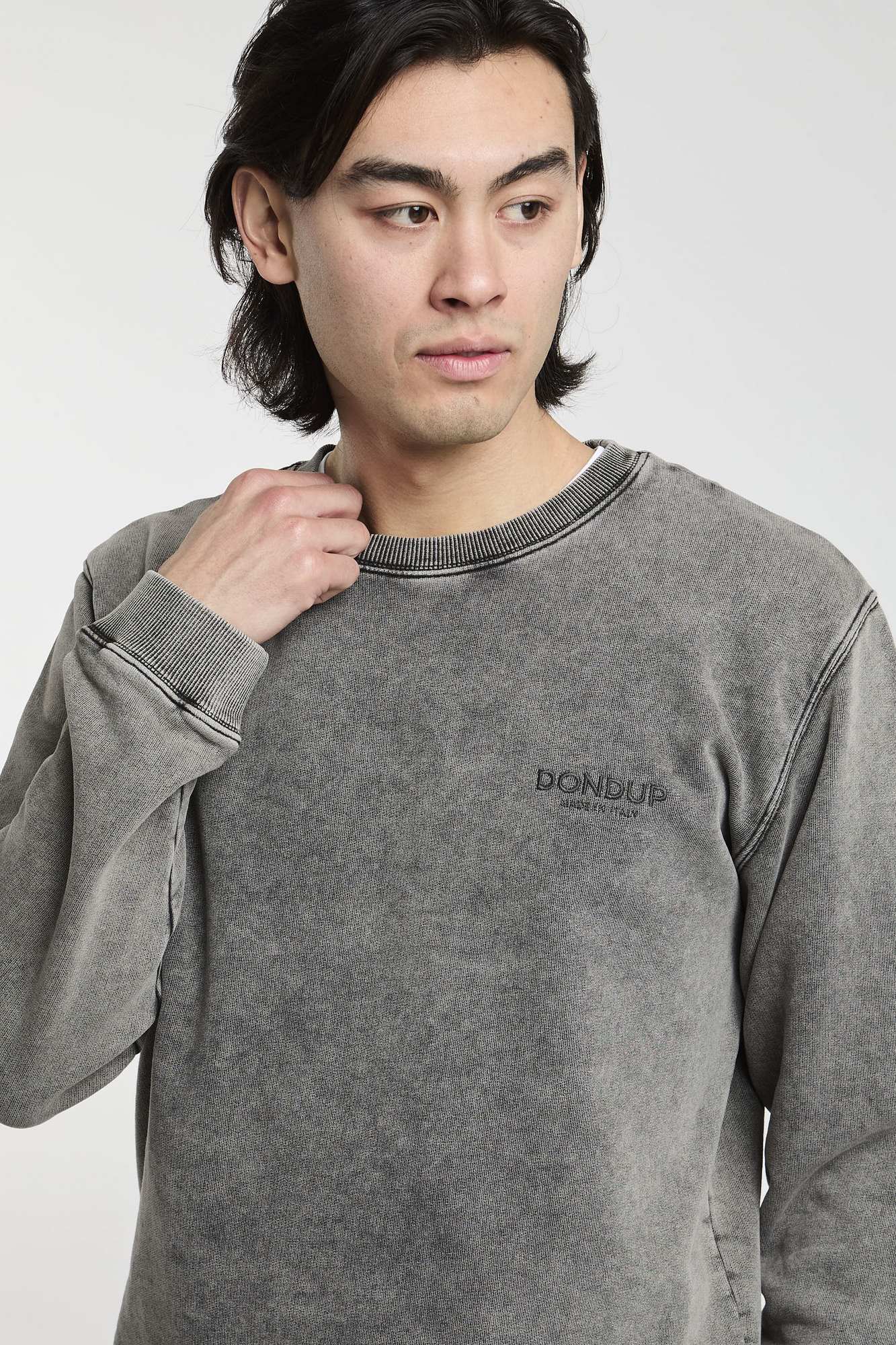 Dondup Cotton Sweatshirt in Grey-1