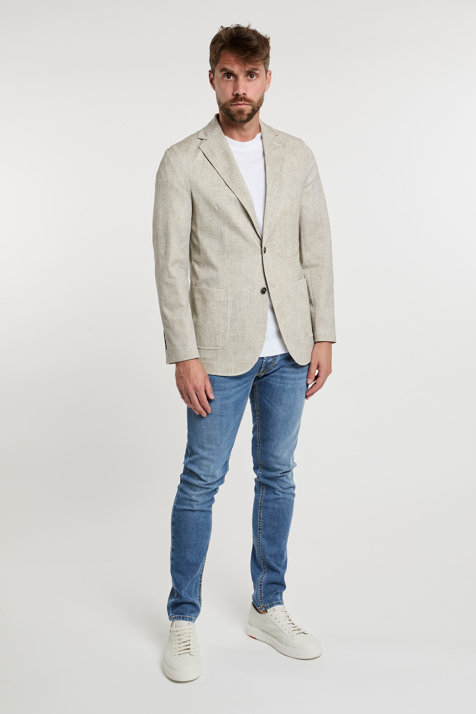 Circolo 1901 Cotton Jacket in Natural Beige-3