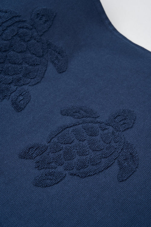 Vilebrequin Organic Cotton Blue Beach Towel-2