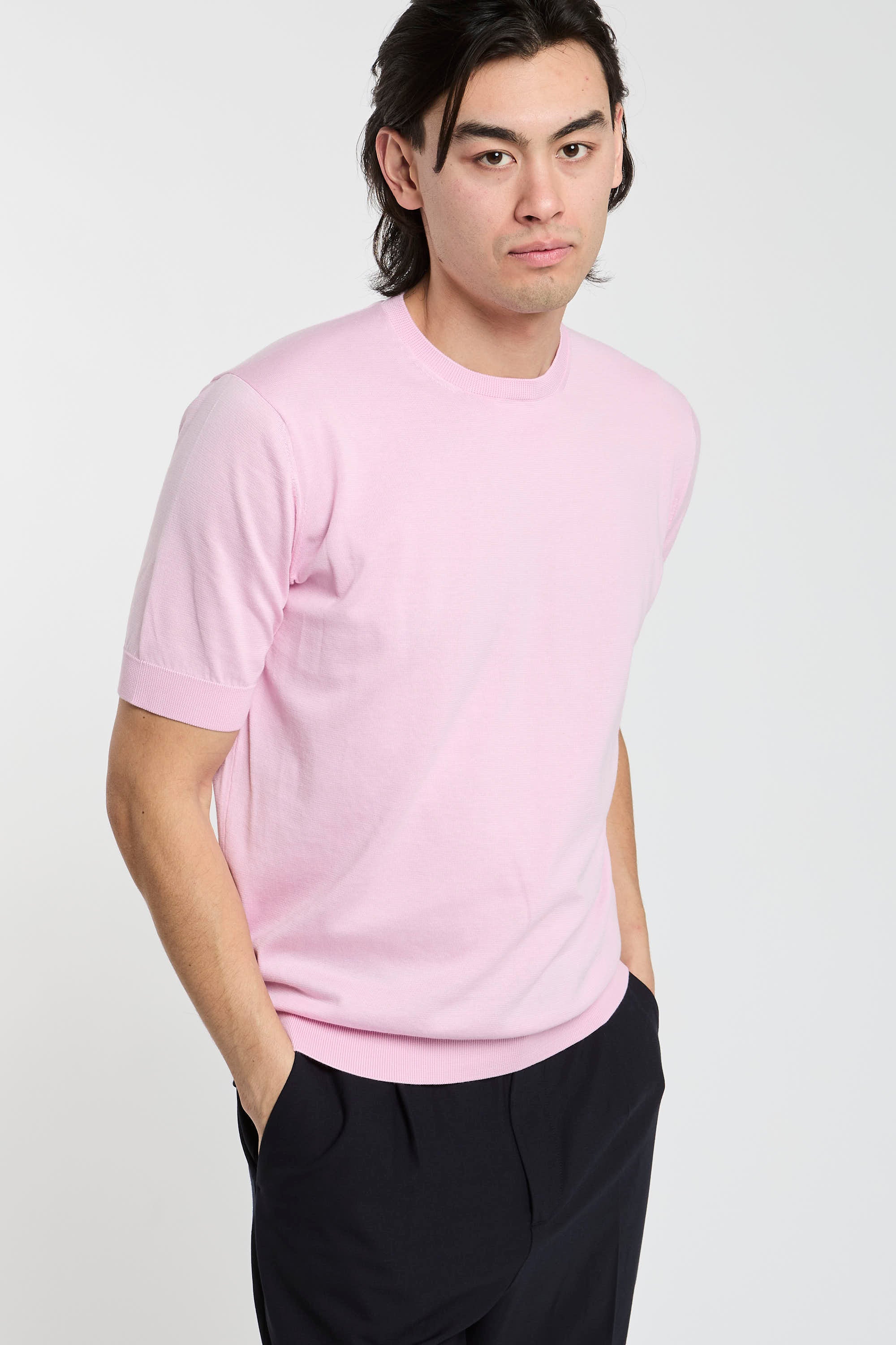 Filippo De Laurentiis Cotton T-shirt in Pink-4