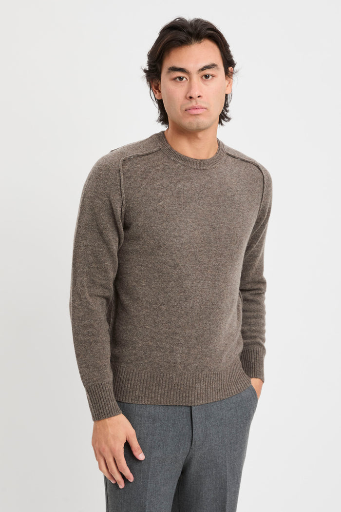 crew-neck-sweater-with-raised-stitching-1