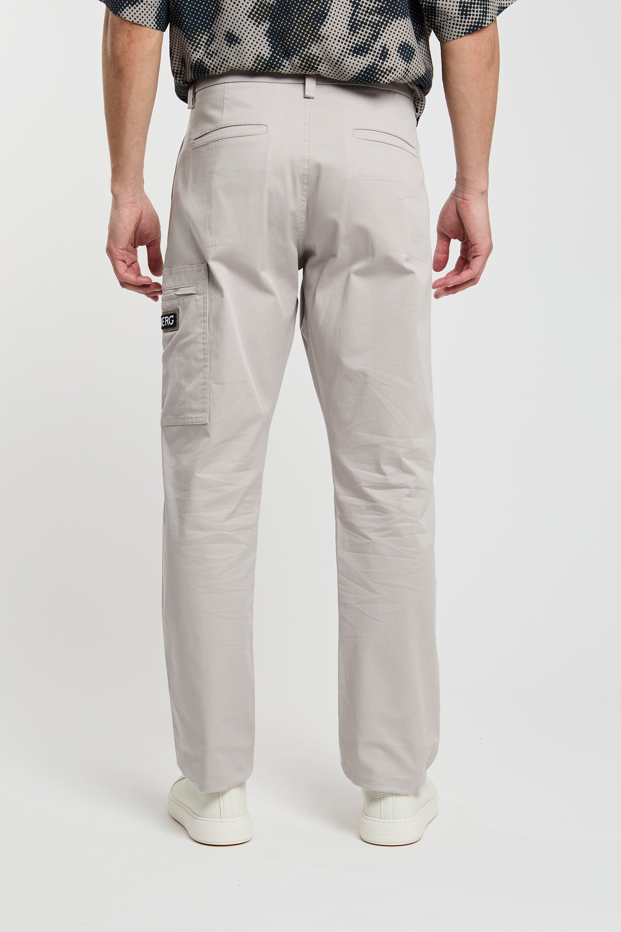 Pantalone con tasca laterale-4