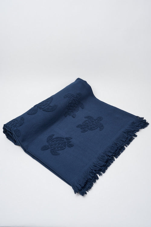 Vilebrequin Organic Cotton Blue Beach Towel