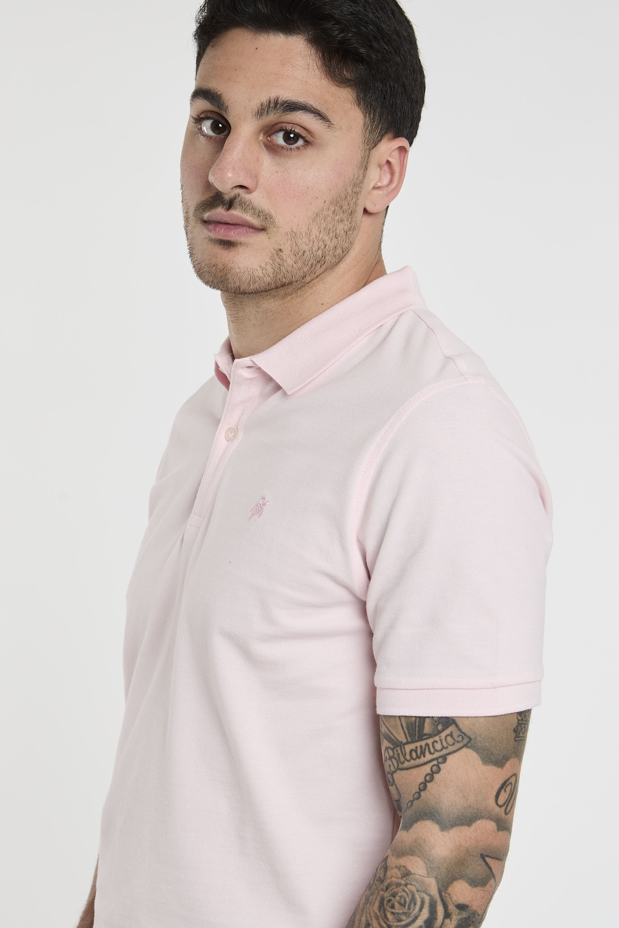Vilebrequin Cotton Polo with Chest Embroidery Pink-4