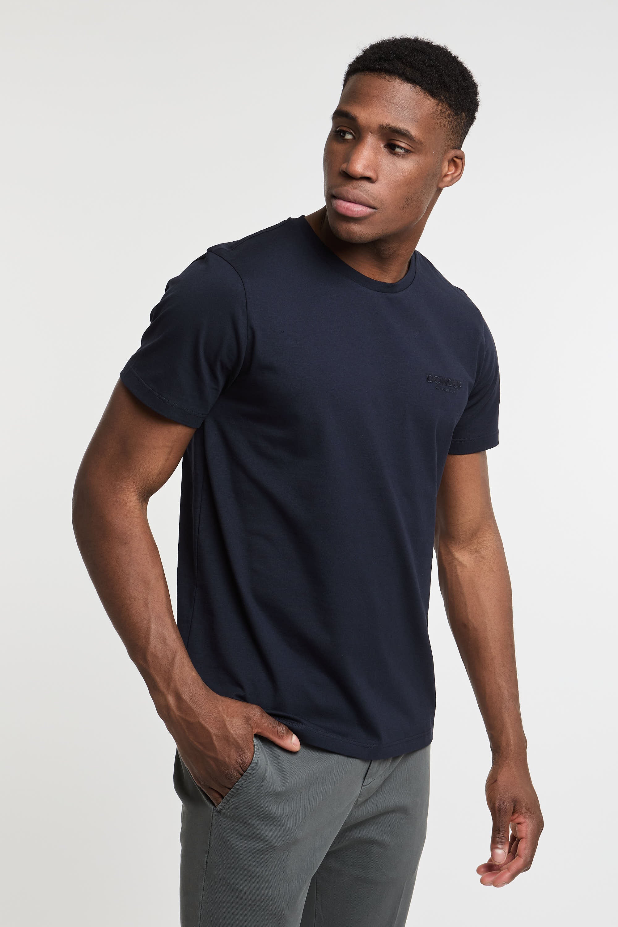 Dondup Cotton T-Shirt Blue-3