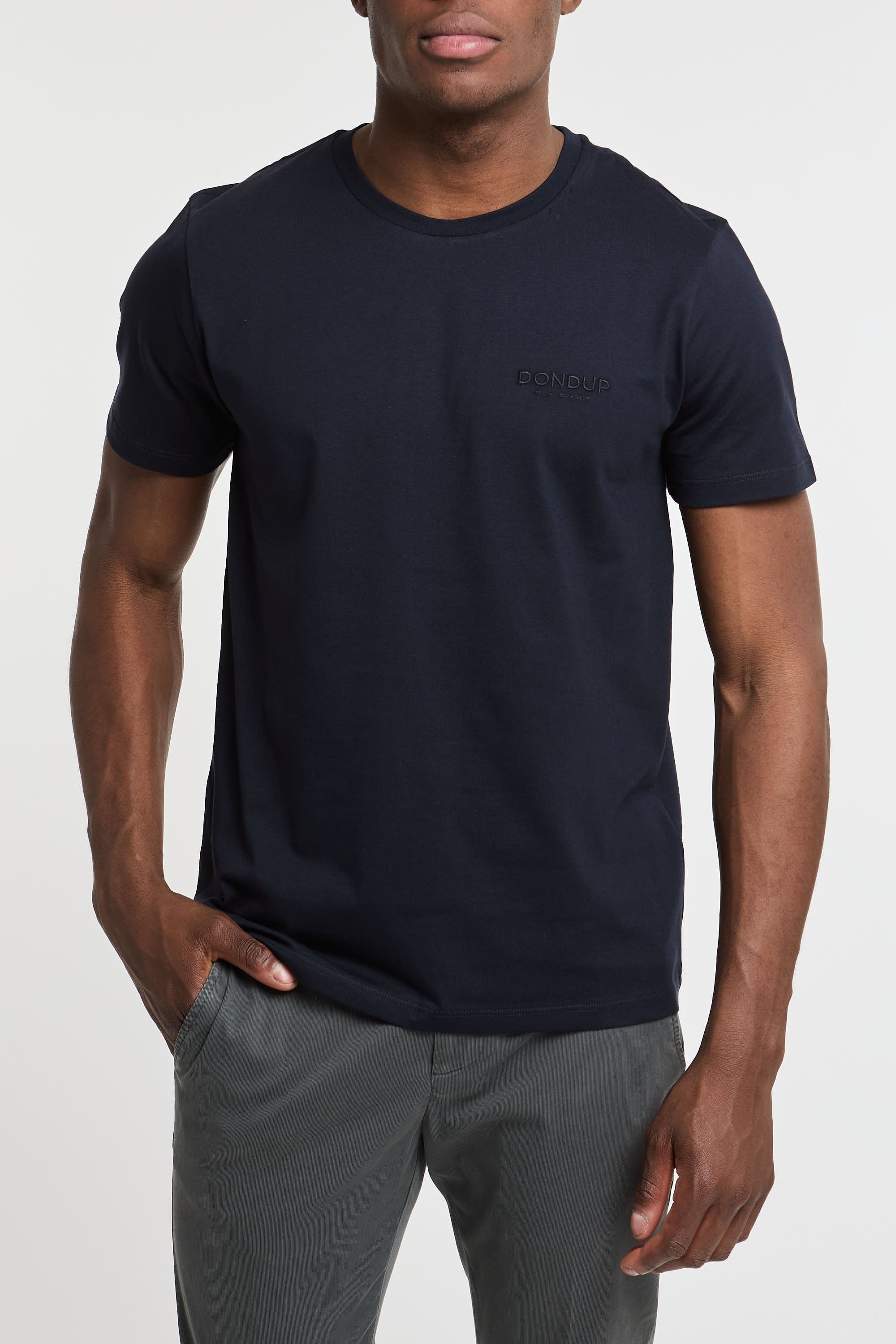 Dondup Cotton T-Shirt Blue-6