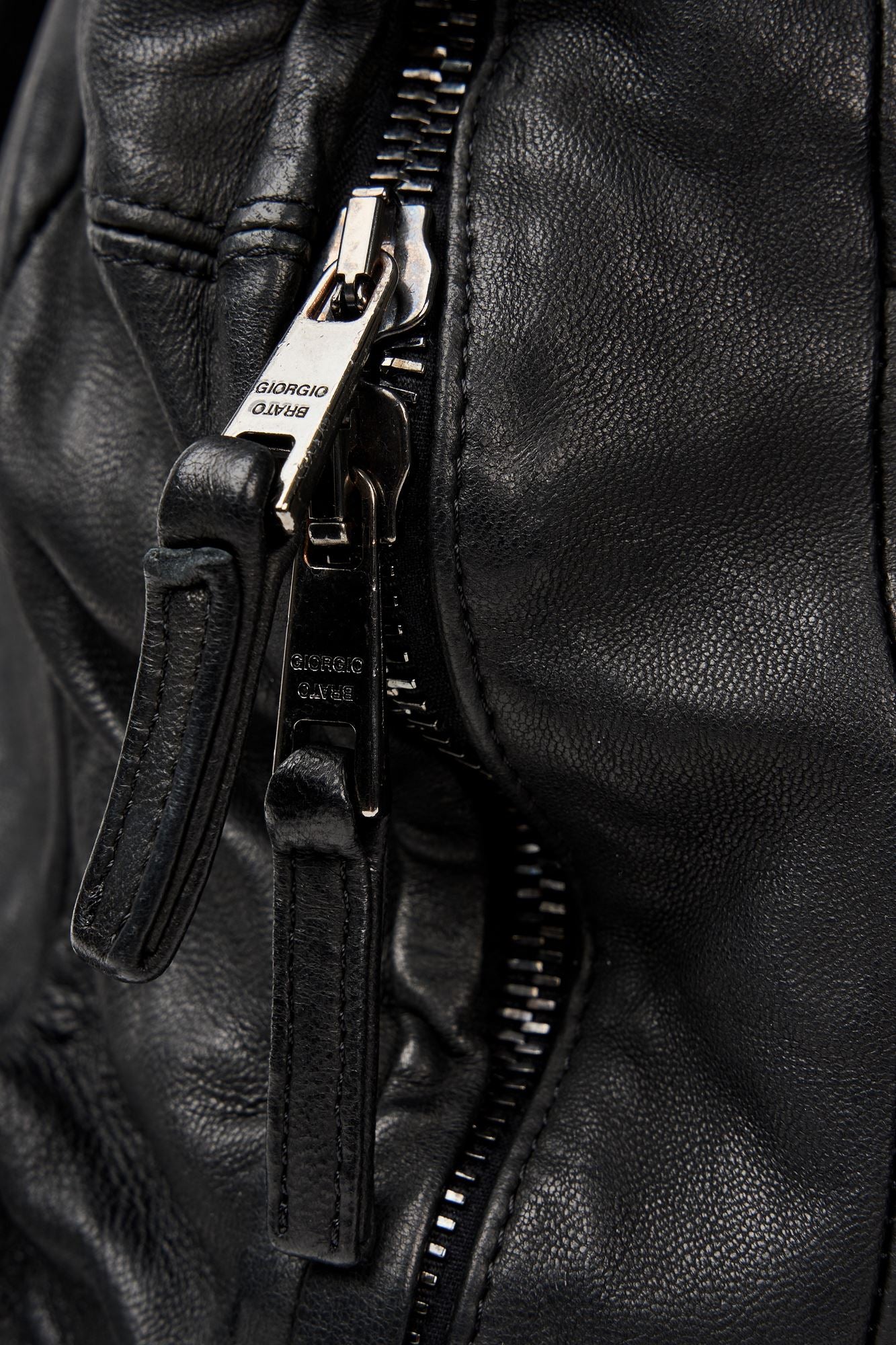 Giorgio Brato Backpack 6520 Leather Black-3