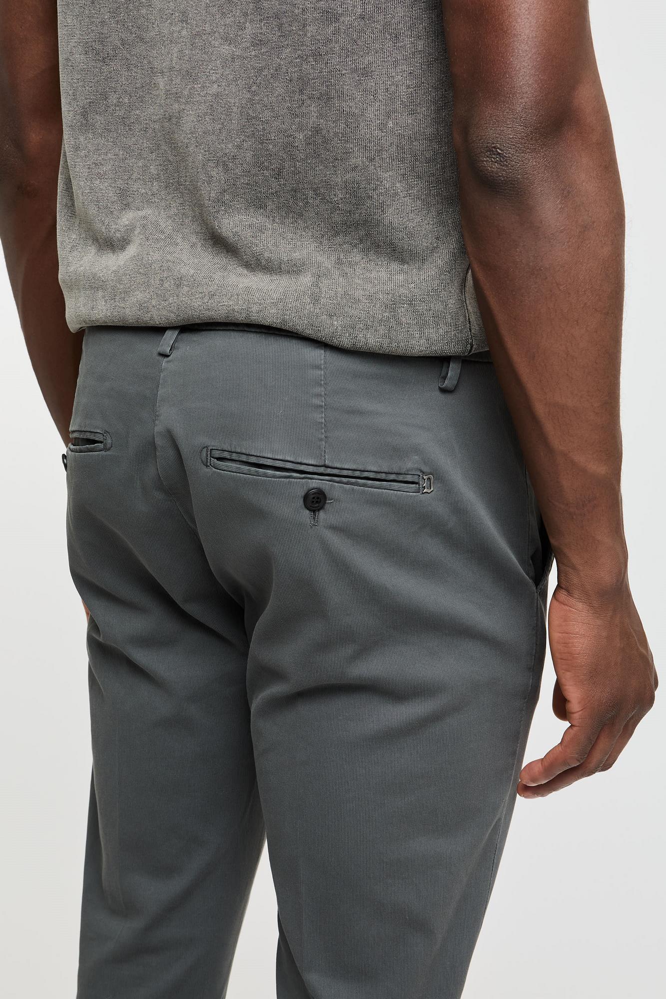 Dondup Gaubert Cotton Trousers in Grey-6