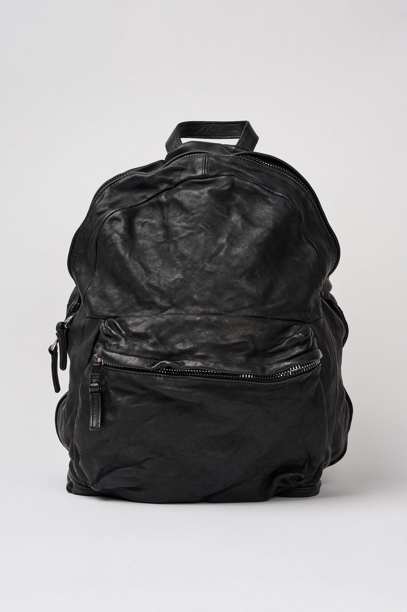 Giorgio Brato Backpack 6520 Leather Black-1