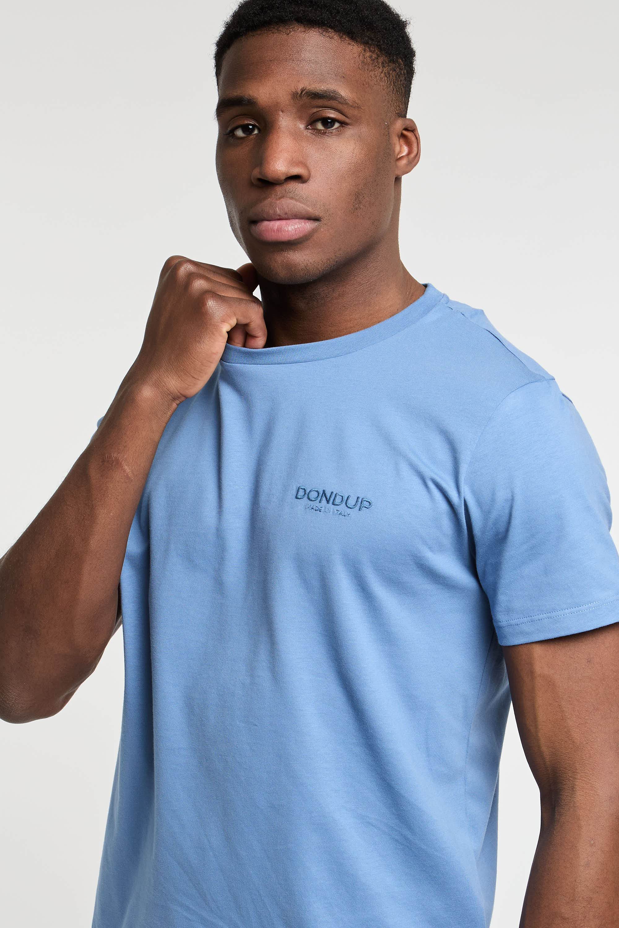 Dondup T-Shirt Cotton Light Blue-6