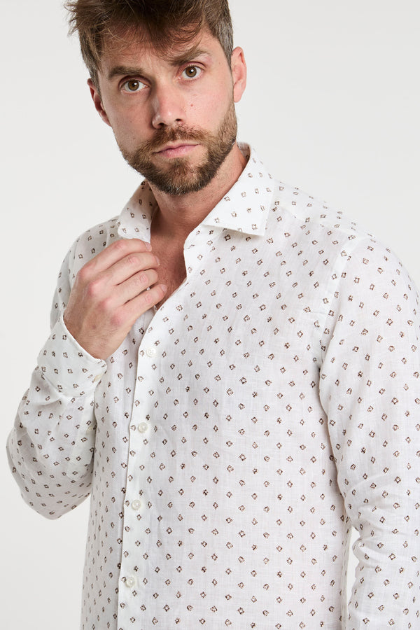 Xacus White Linen Shirt - 1