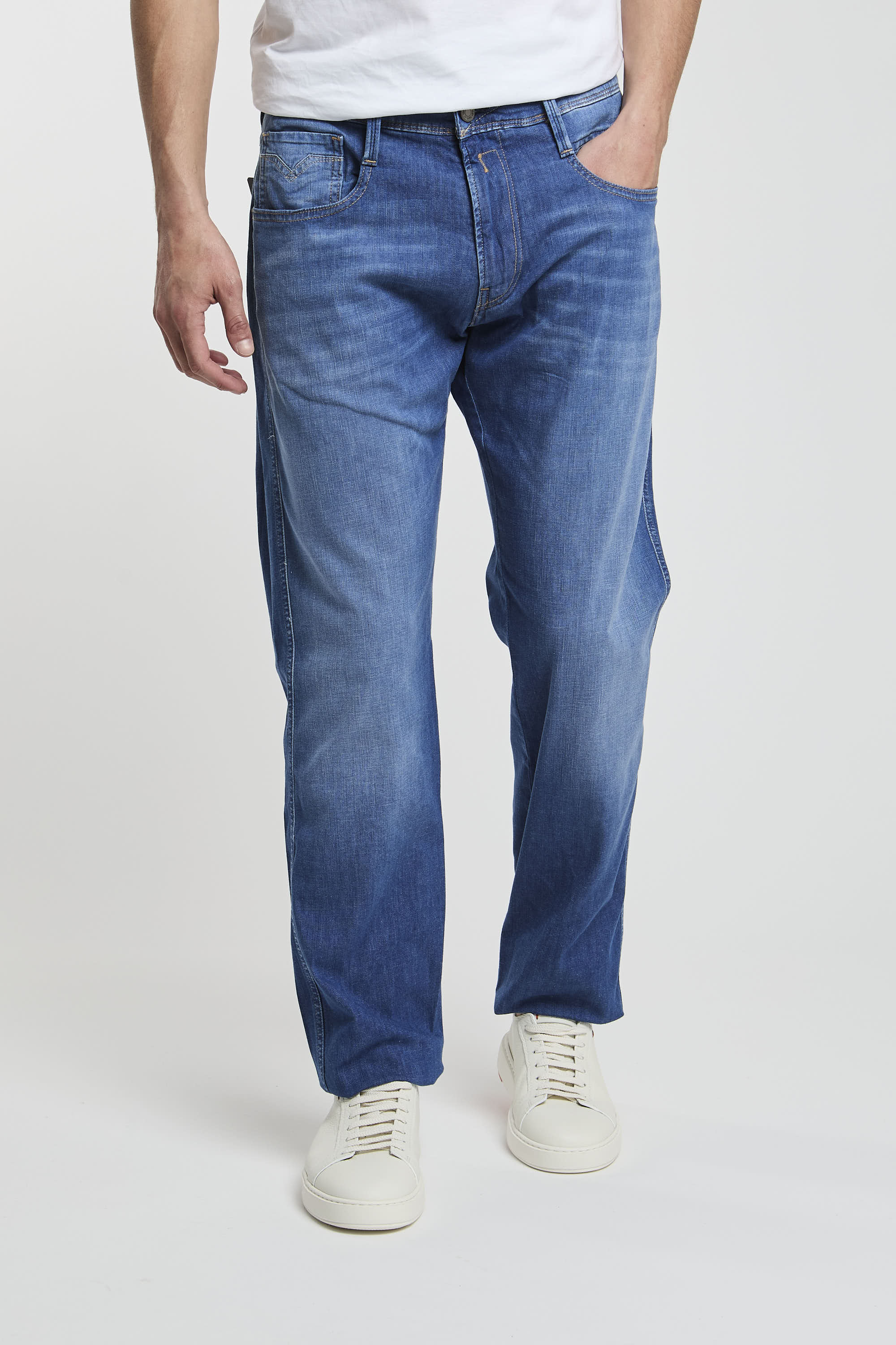 Replay Slim Fit Jeans Denim Made of Cotton/Lyocell/Elastomultiester/Elastane-1
