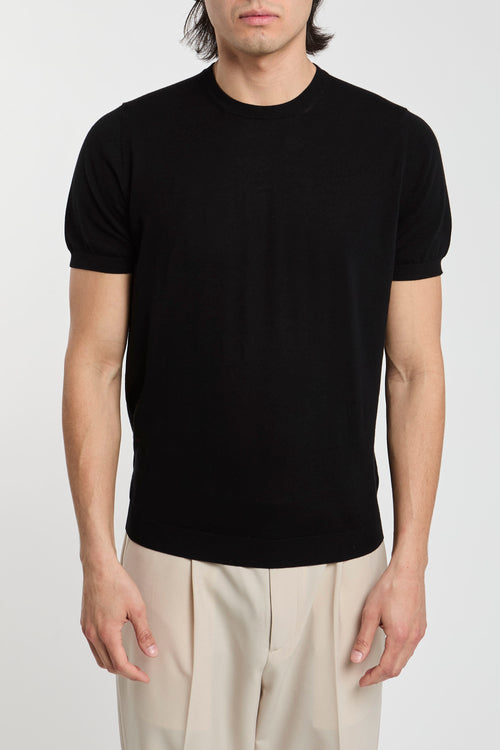 Drumohr Black Cotton T-shirt-2