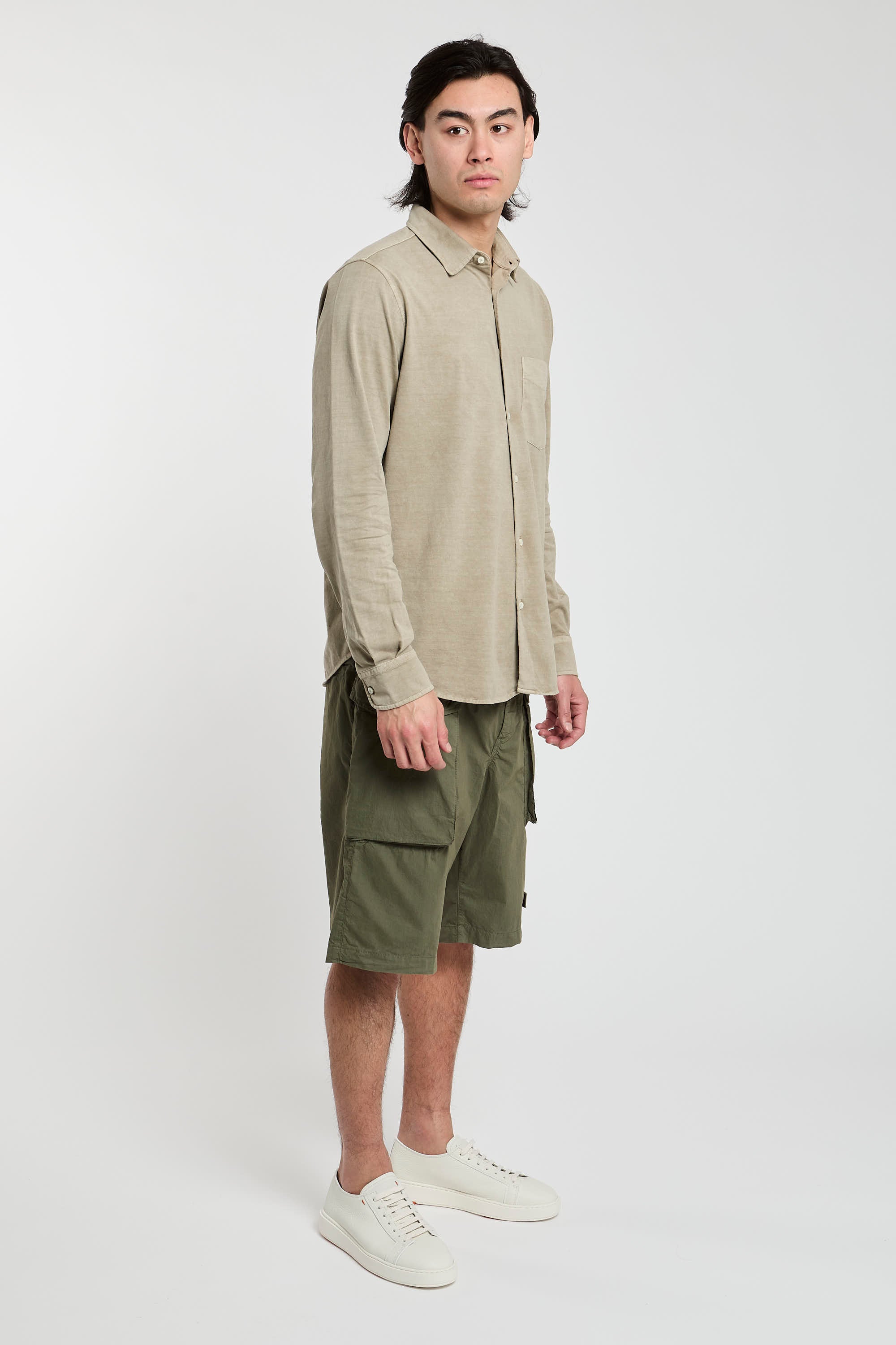 Aspesi Sand Cotton Shirt-7