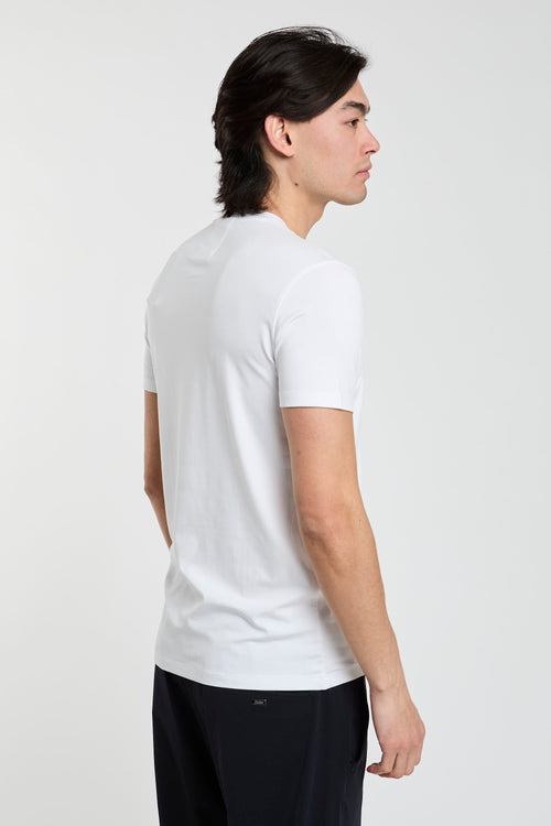 Emporio Armani T-Shirt aus Viskose/Elastan in Weiß-2