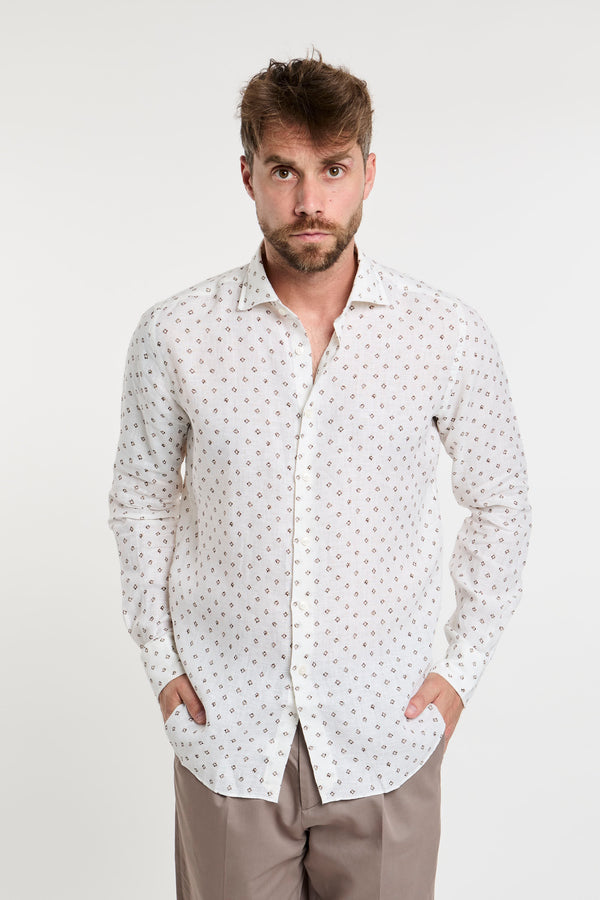 Xacus White Linen Shirt - 2