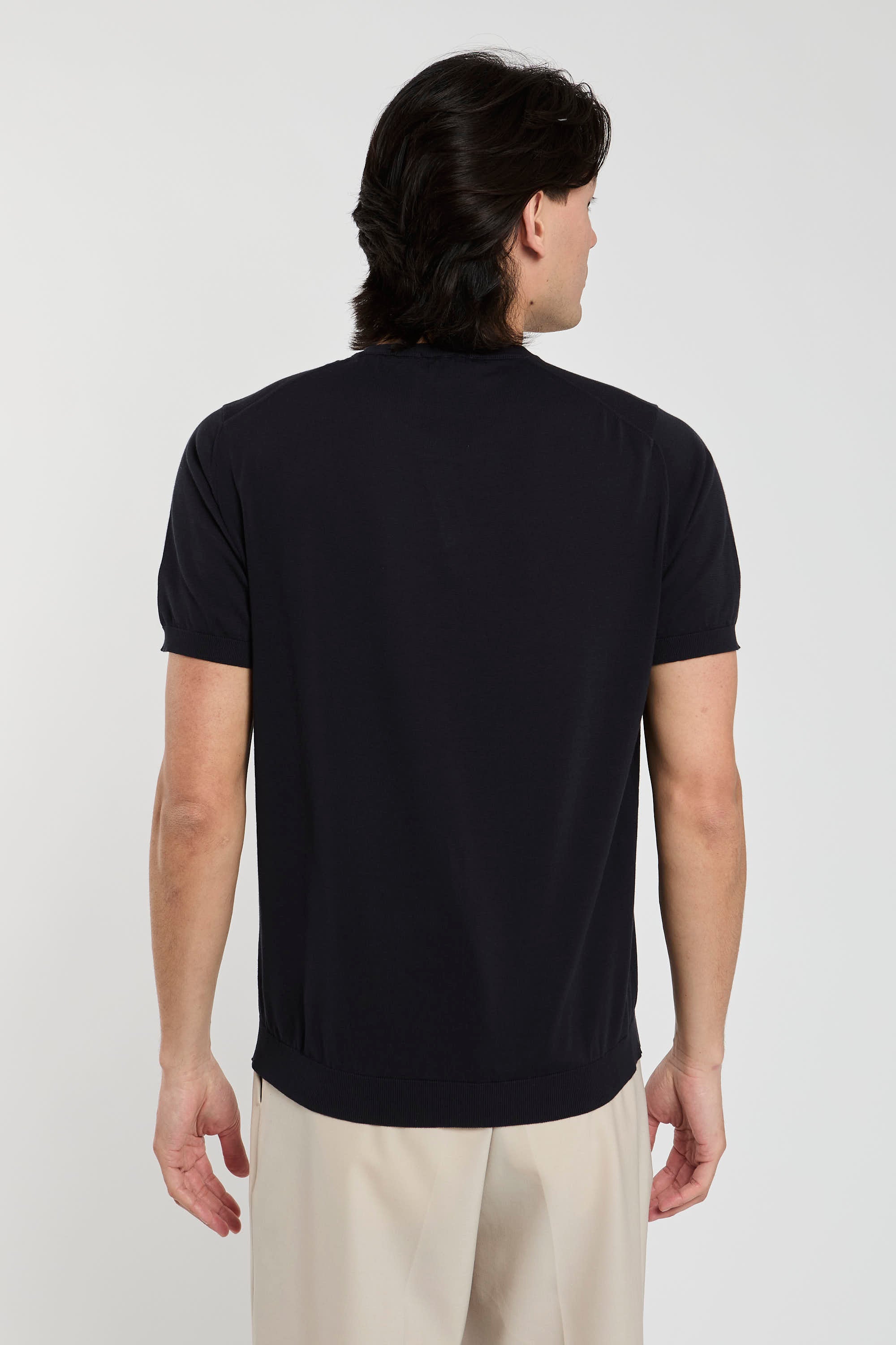 Drumohr Blue Cotton T-Shirt-3