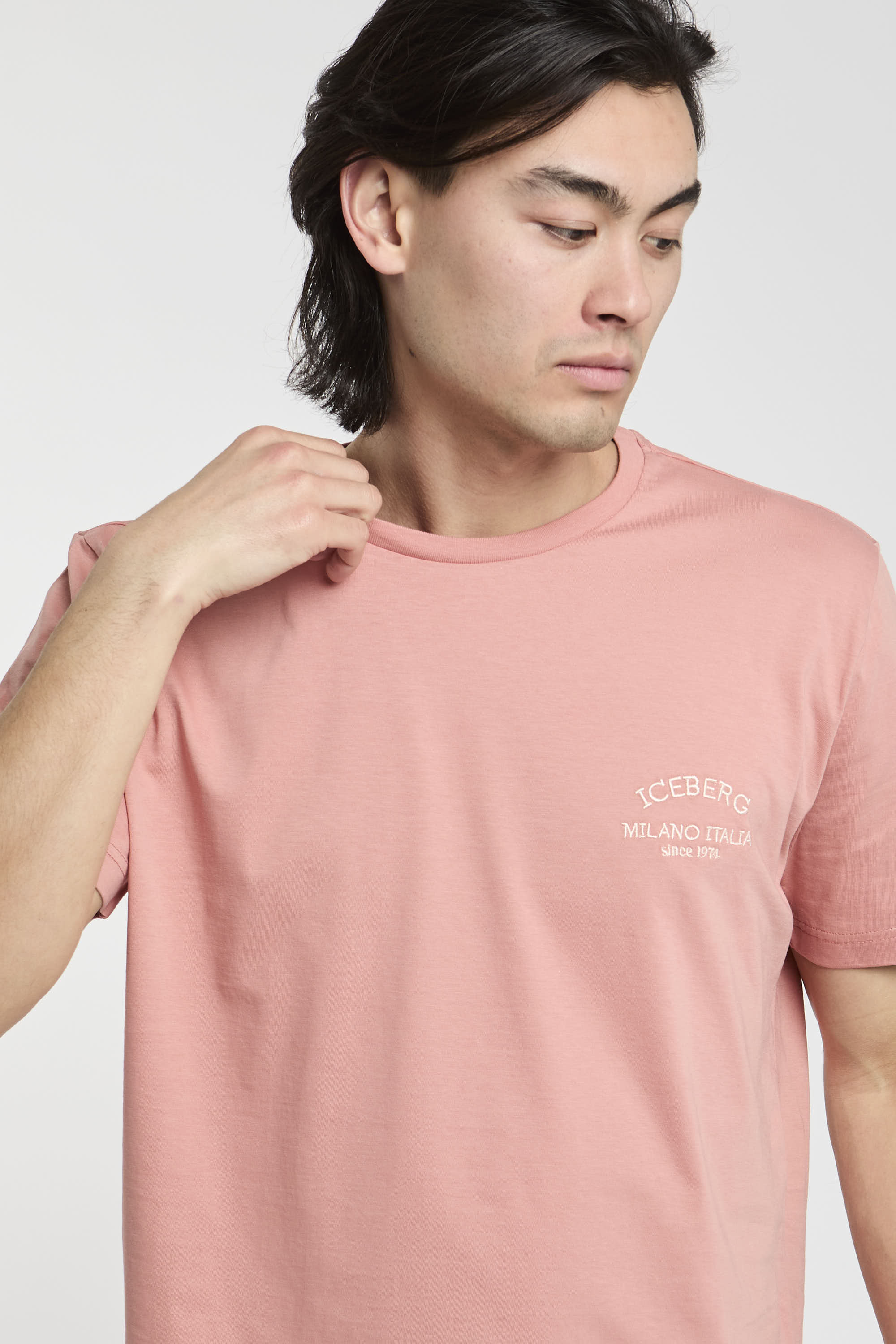 Iceberg Cotton Pink T-shirt-4