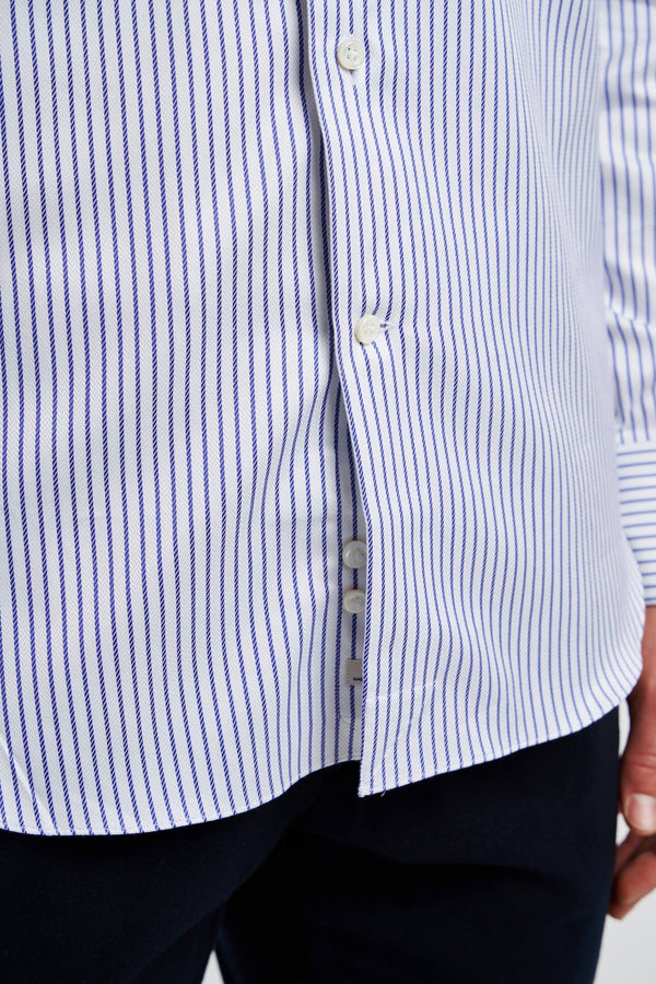 Alessandro Gherardi Striped Cotton Shirt Blue/White - 6