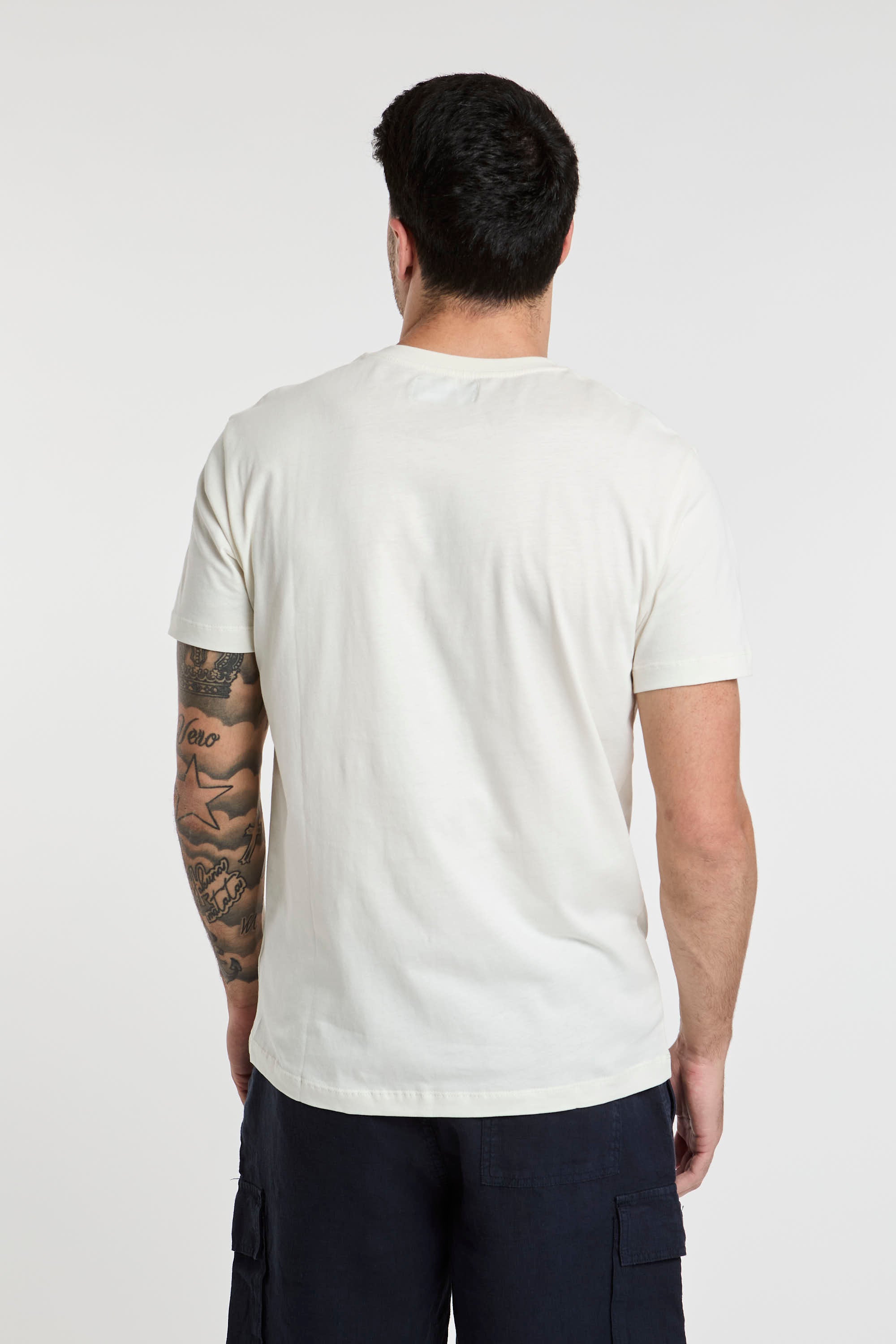 Vilebrequin Cotton T-Shirt with White Print-6