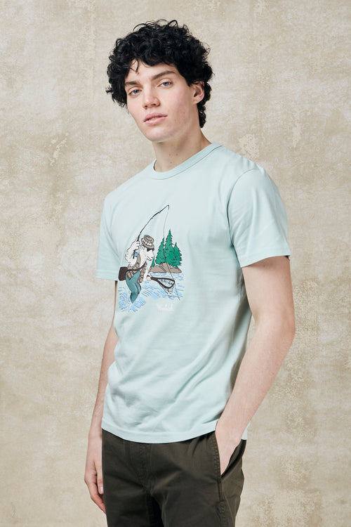 T-Shirt aus reiner Baumwolle mit Illustration-2