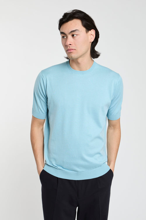 Filippo De Laurentiis T-Shirt 7091 Cotton Turquoise