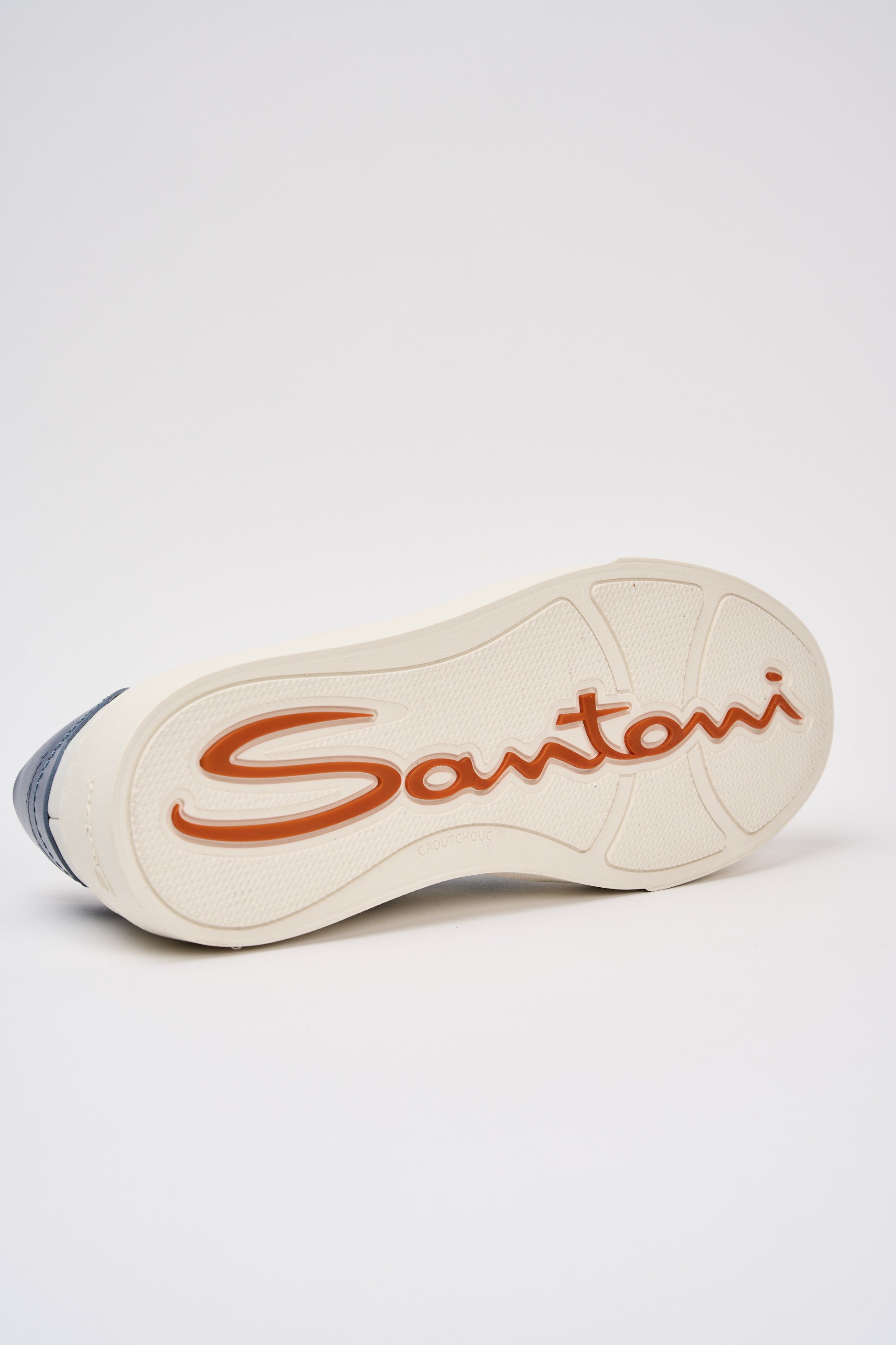 Santoni Sneaker Double Buckle Leder Weiß-5