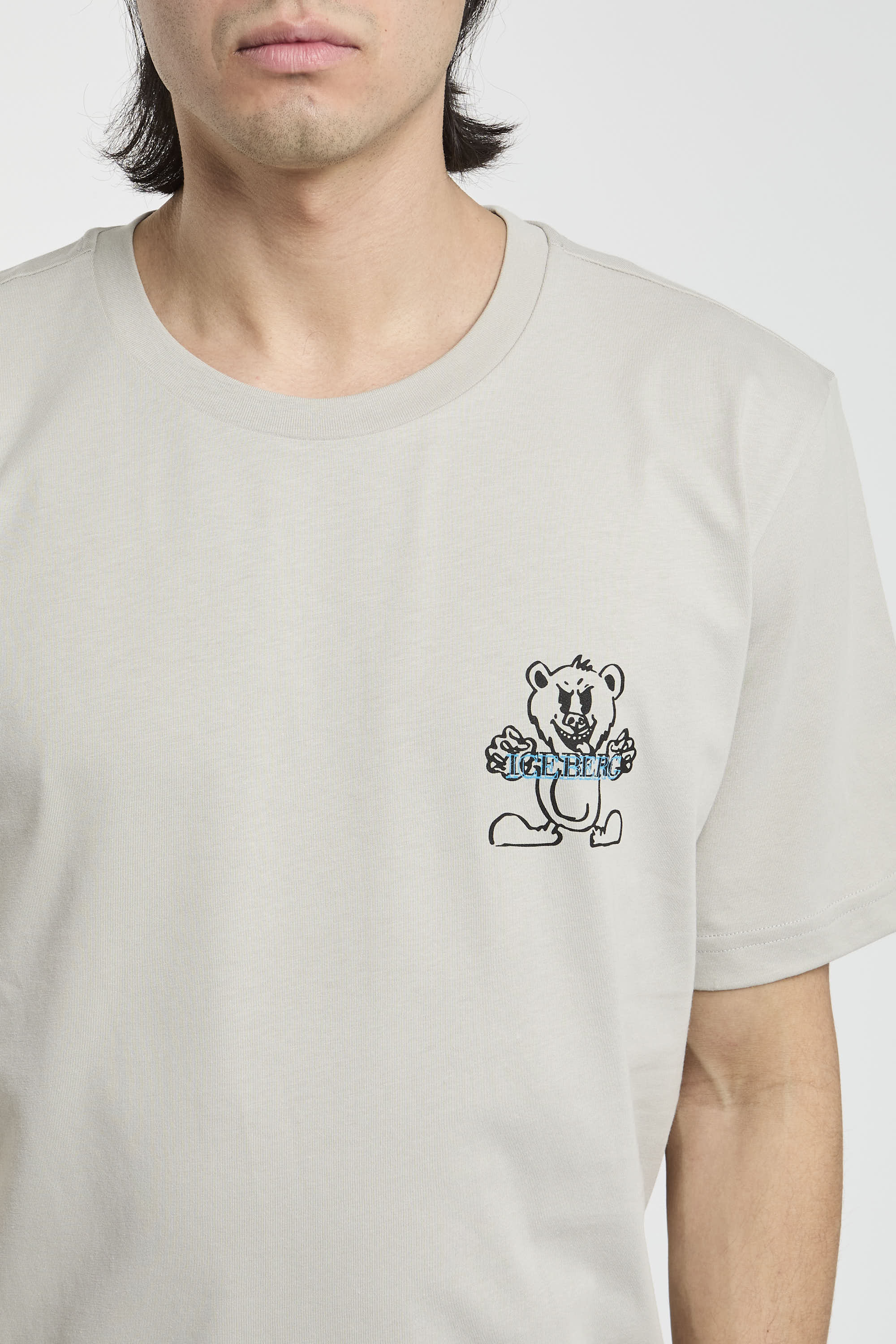 Iceberg T-Shirt Jersey Baumwolle Beige-2