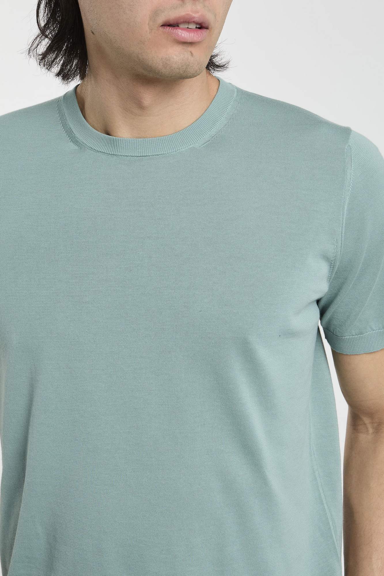 Drumohr Cotton Green T-Shirt-3