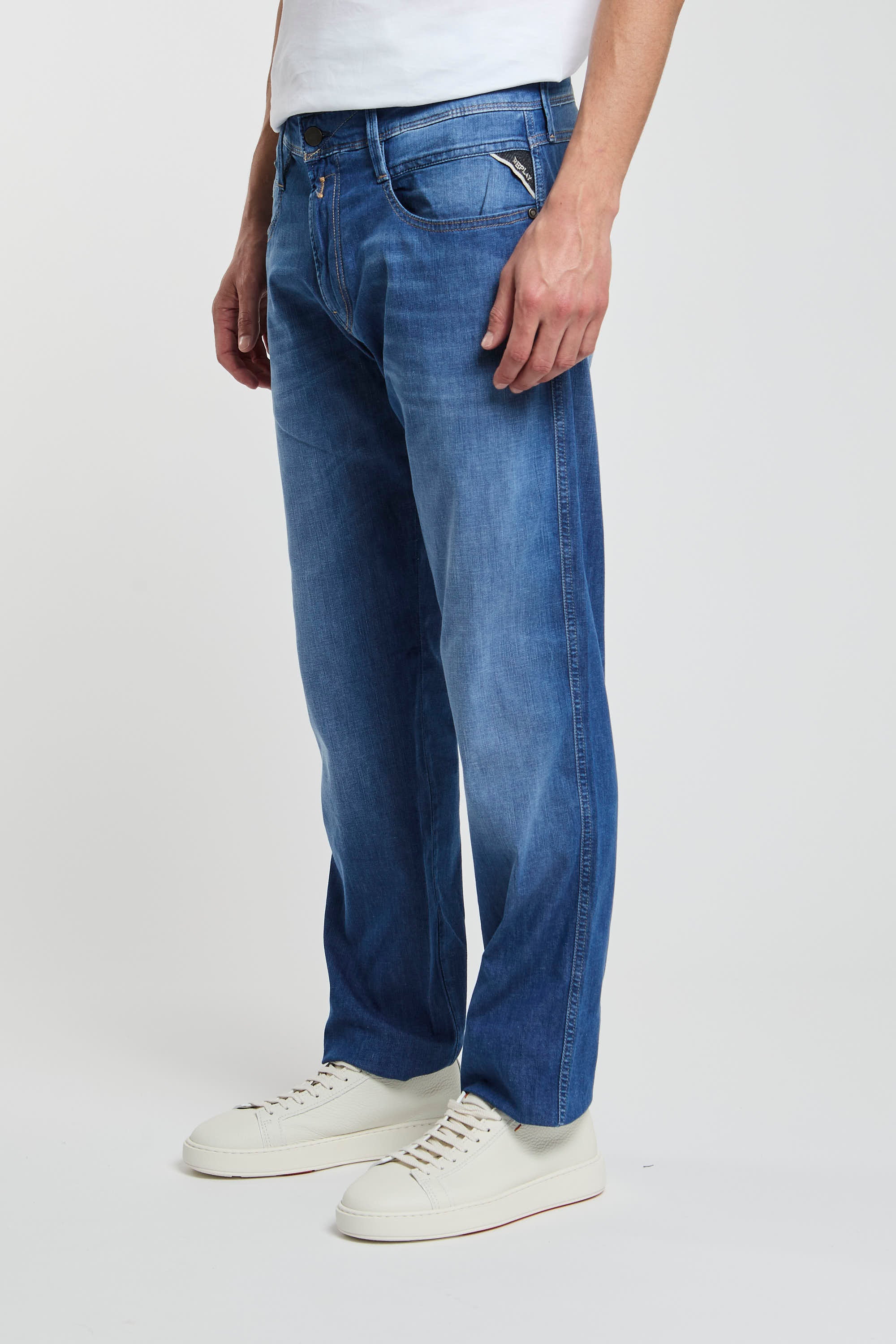 Replay Slim Fit Jeans Denim Made of Cotton/Lyocell/Elastomultiester/Elastane-4