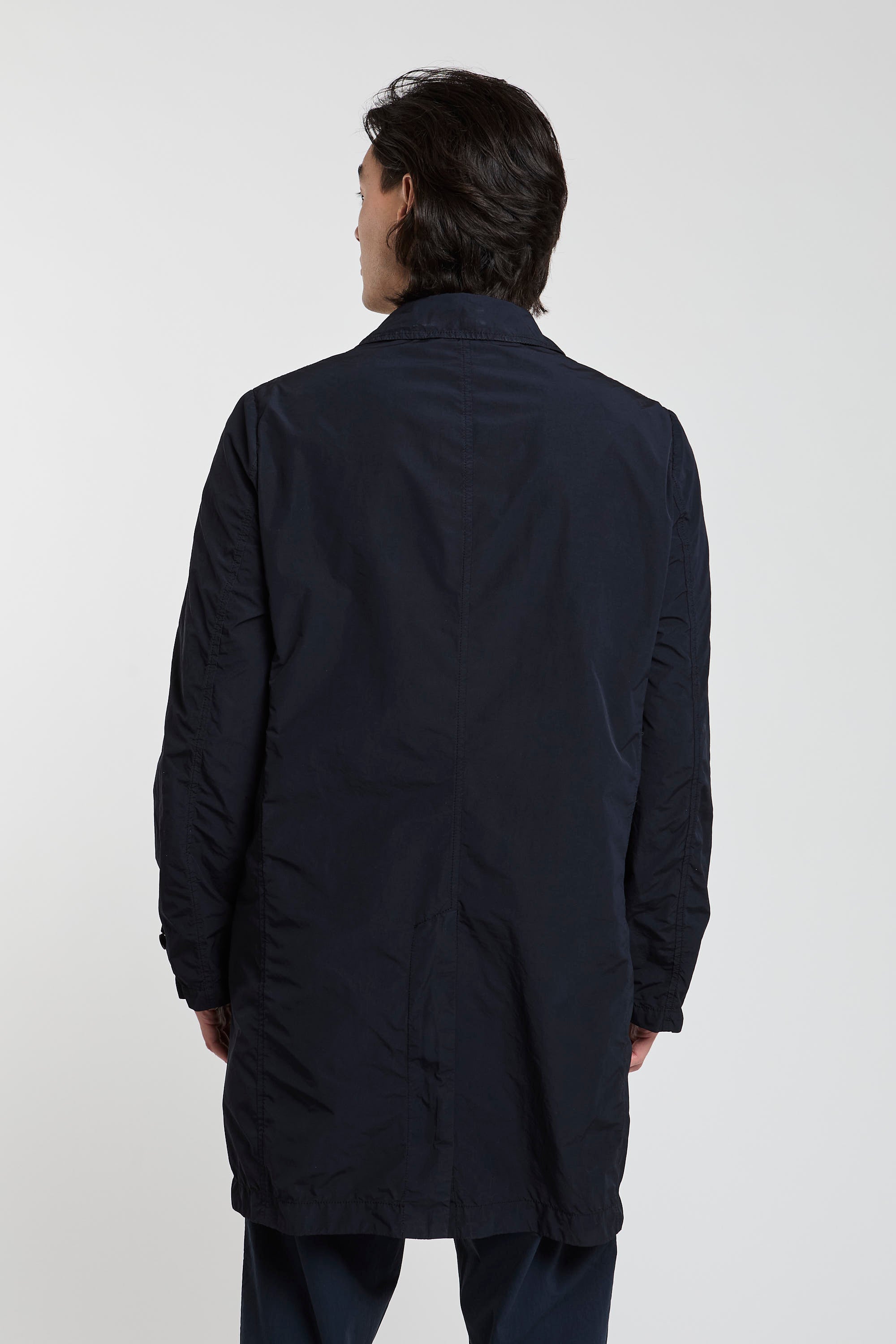 Aspesi Compact Polyester/Nylon Waterproof Jacket in Blue-5