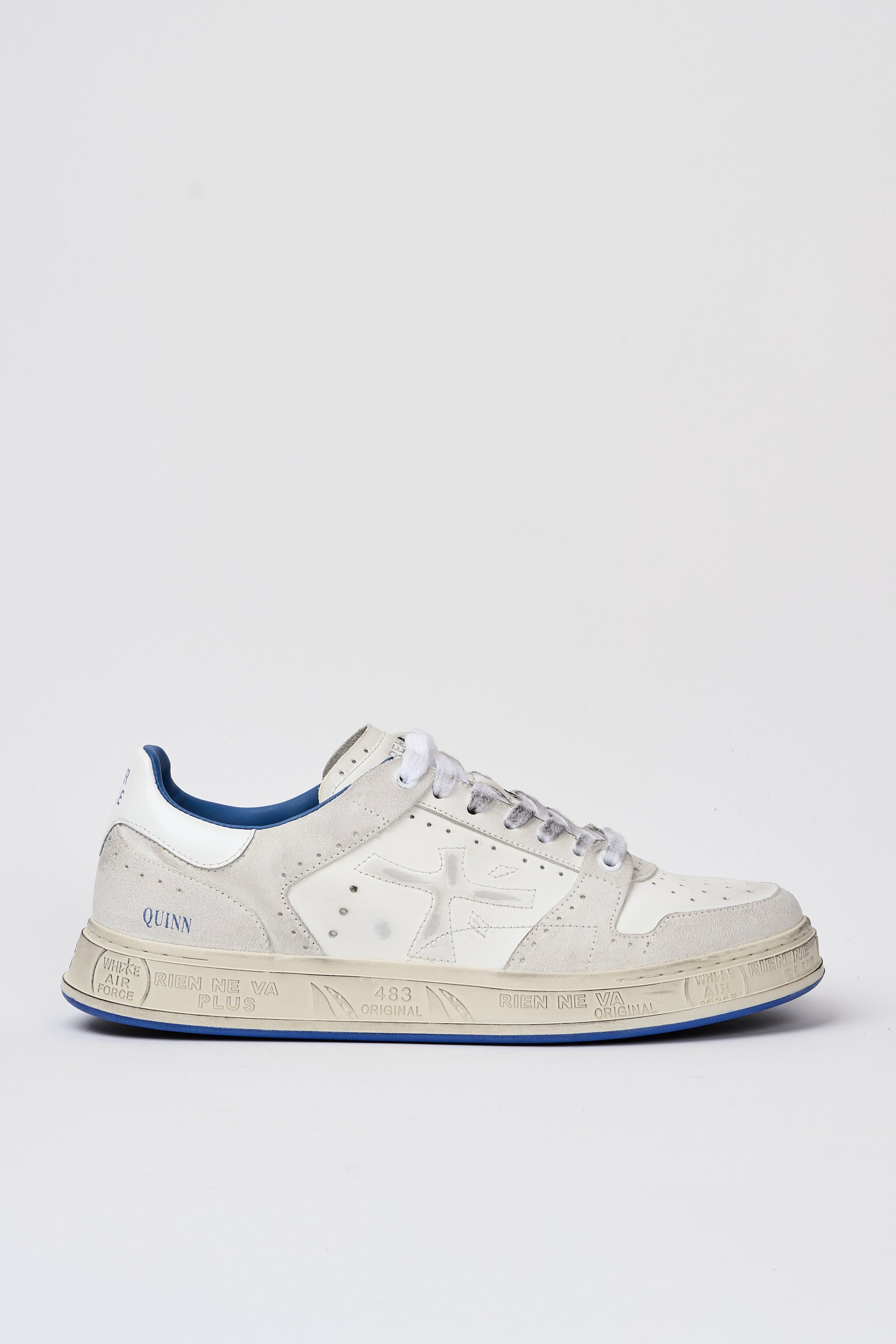Premiata Sneakers Quinn Leather/Suede White-1