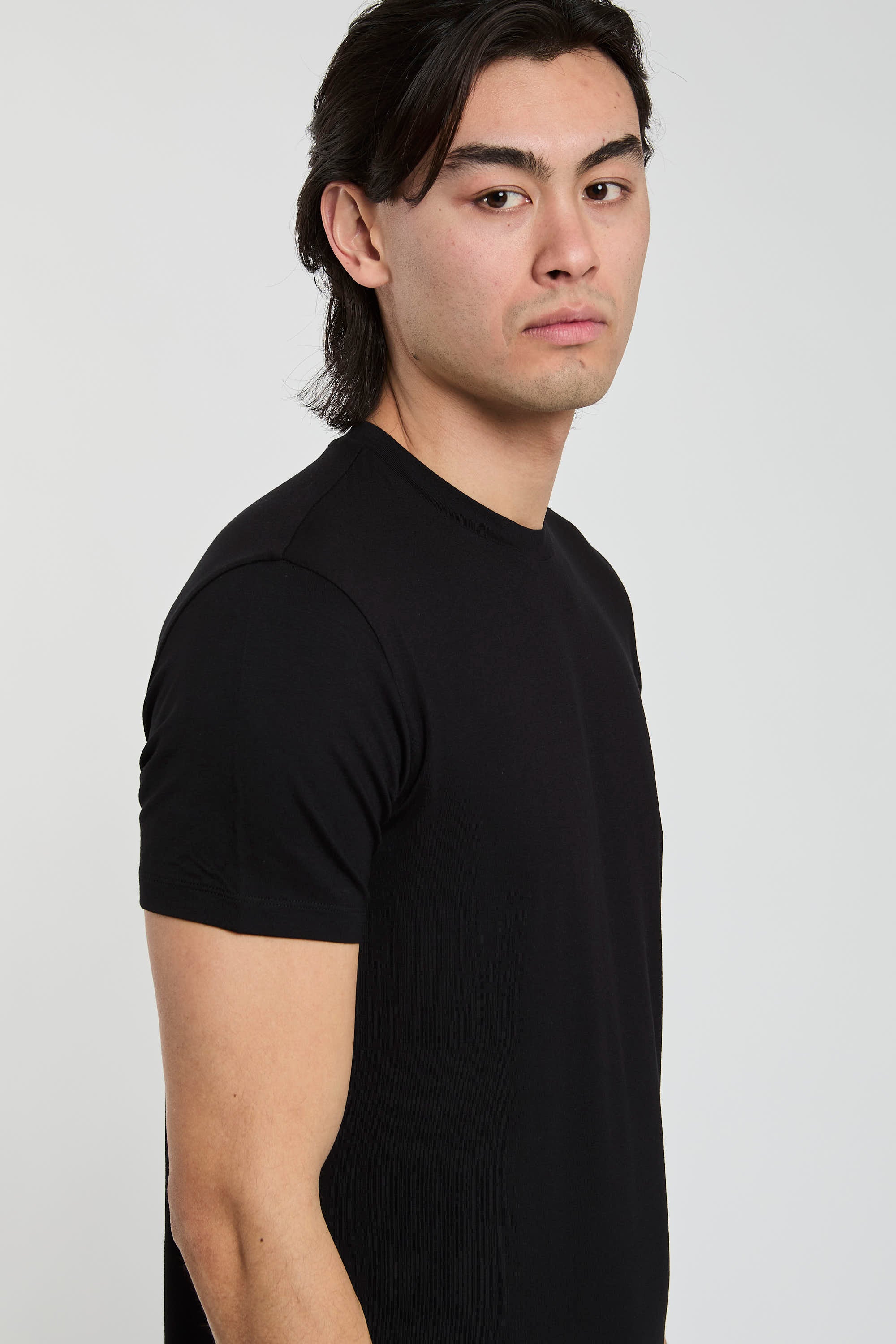 Emporio Armani T-Shirt Viscose/Elastane Black-4