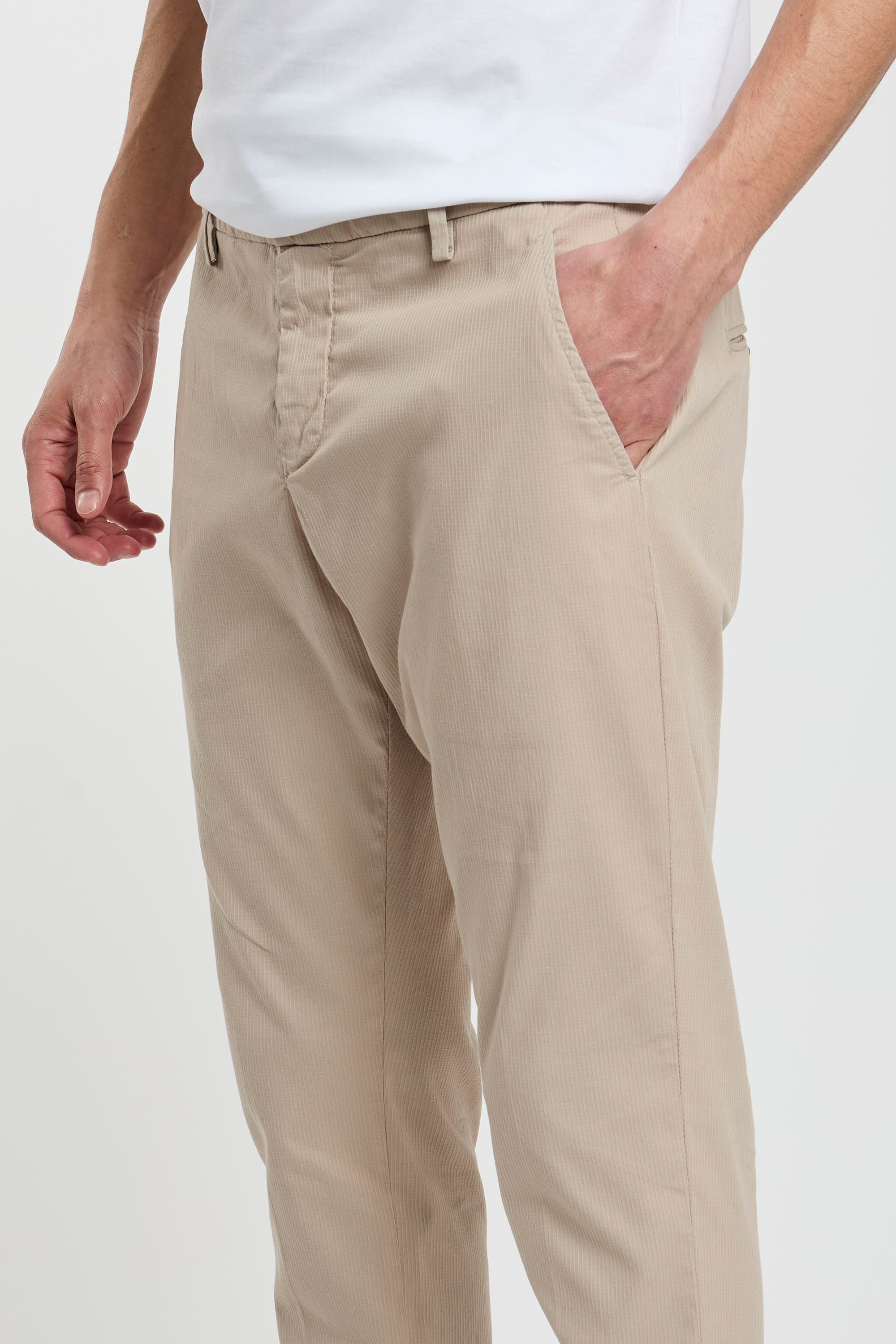 Dondup Gaubert Cotton Beige Trousers-5