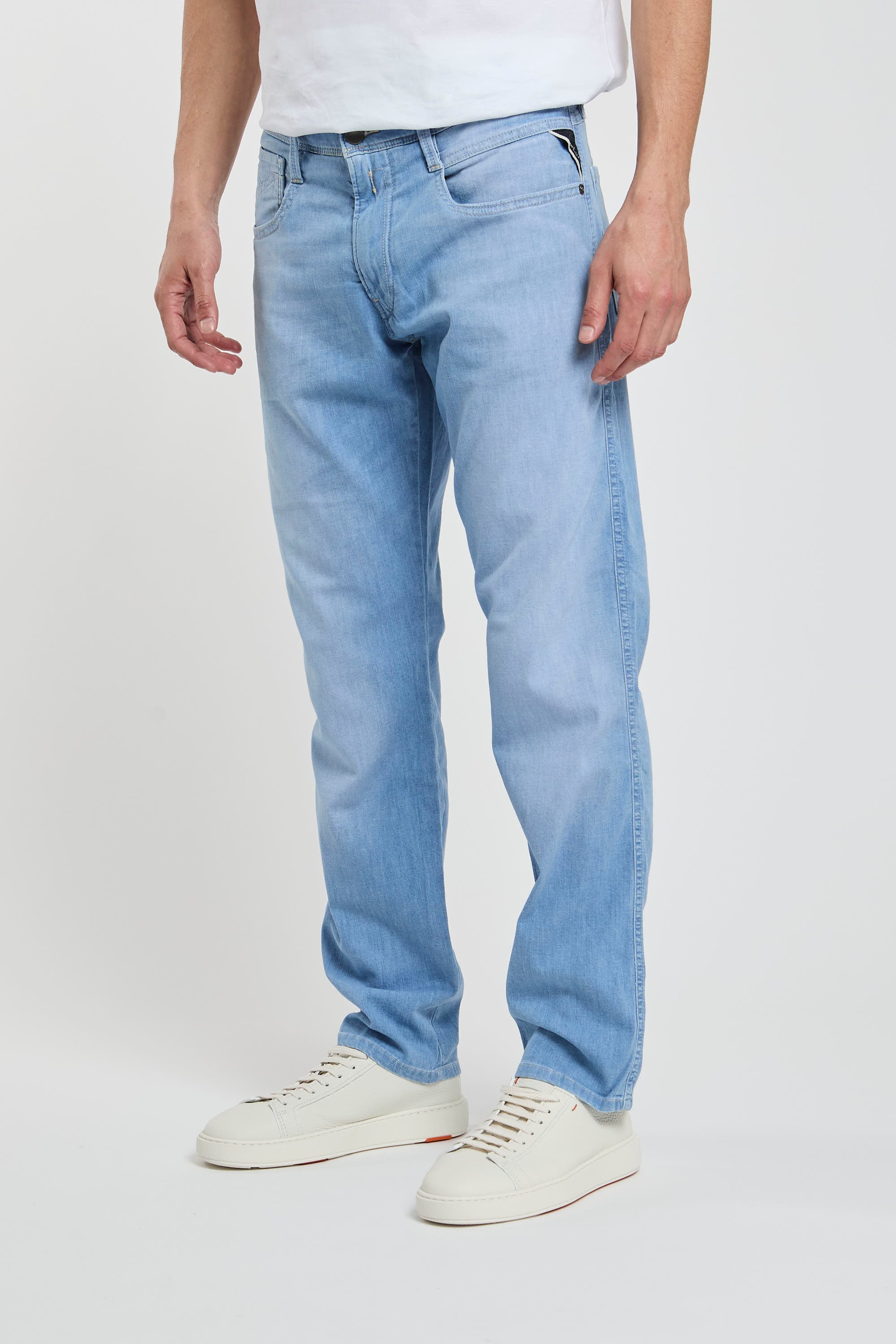 Replay Light Blue Slim Fit Jeans Cotton/Lyocell/Elastomultiester/Elastane-1