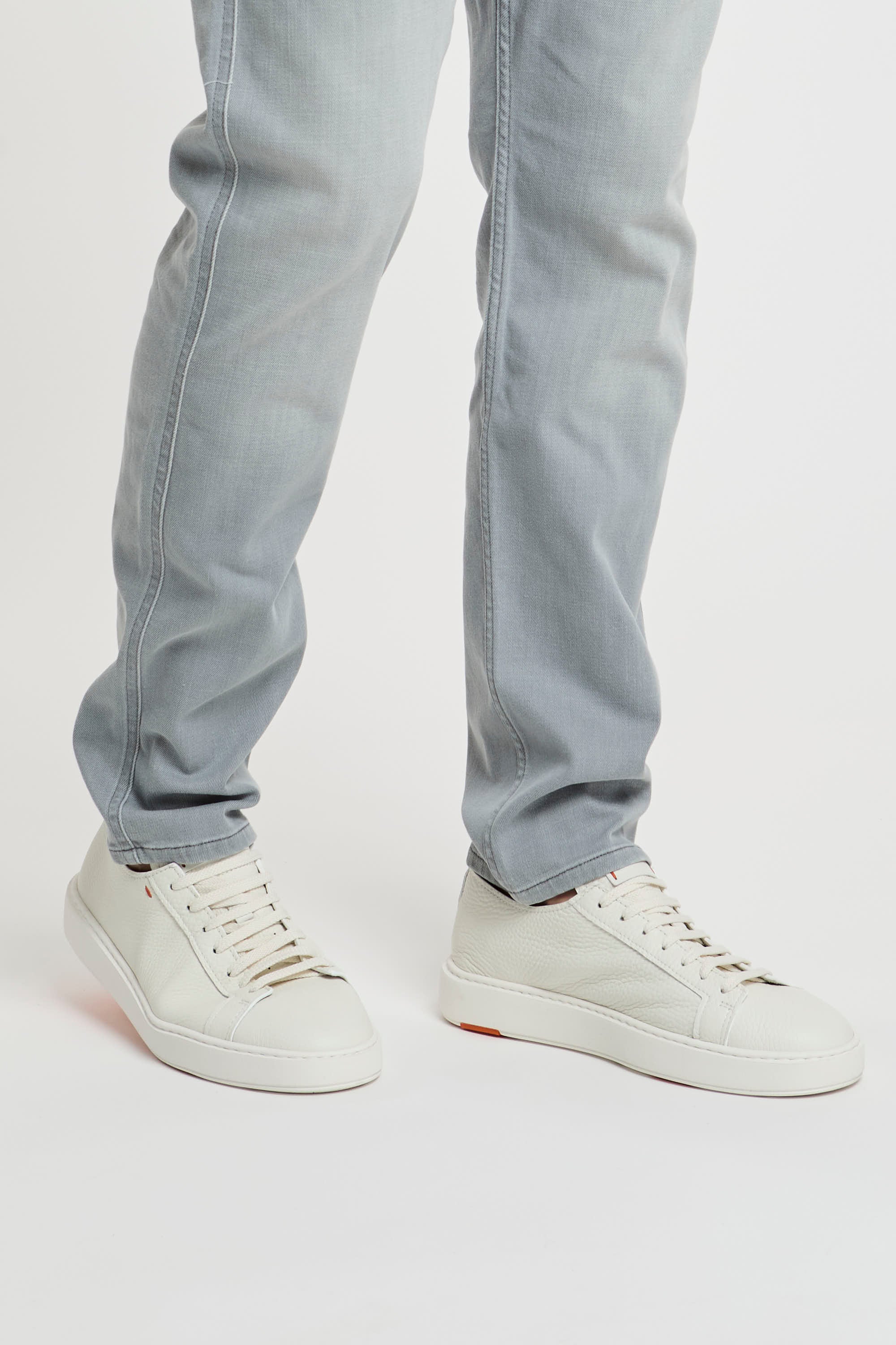 Replay Jeans Slim Fit Anbass aus Baumwolle/Elasthan in Hellgrau-7