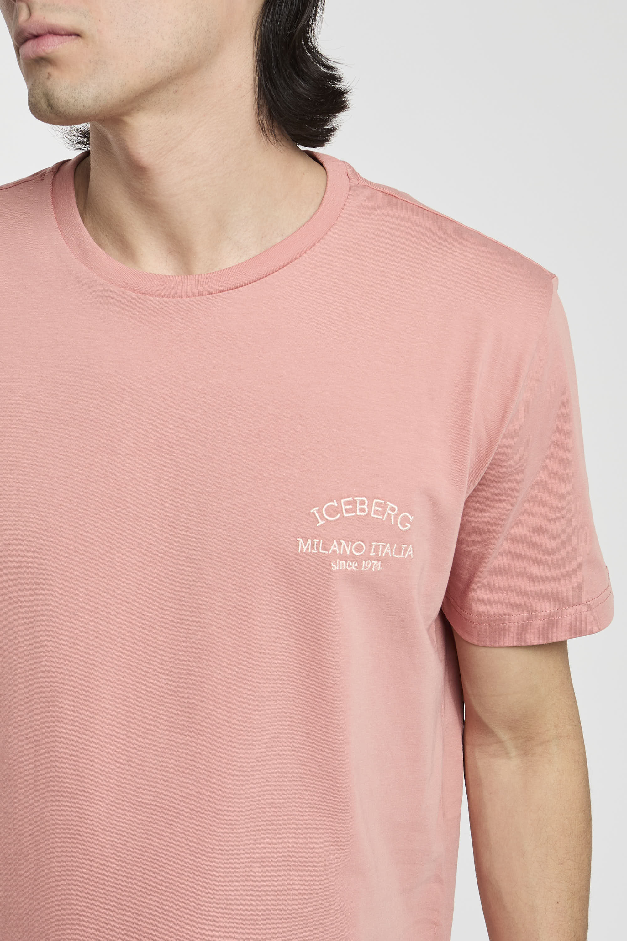 Iceberg Cotton Pink T-shirt-1
