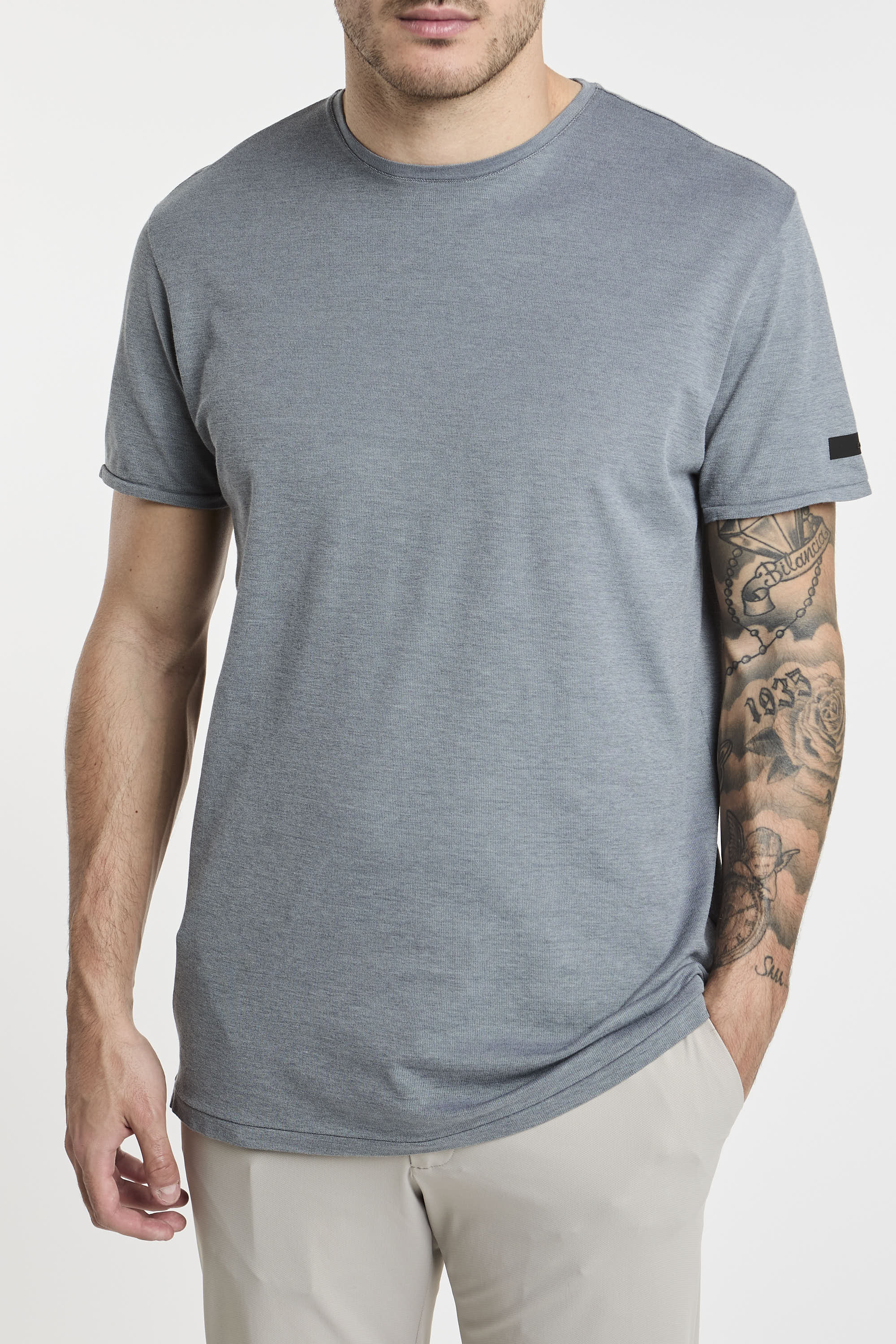 RRD T-Shirt Doticon Baumwolle/Polyamid/Elastan Grau-3