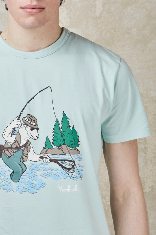 Pure cotton T-shirt with illustration