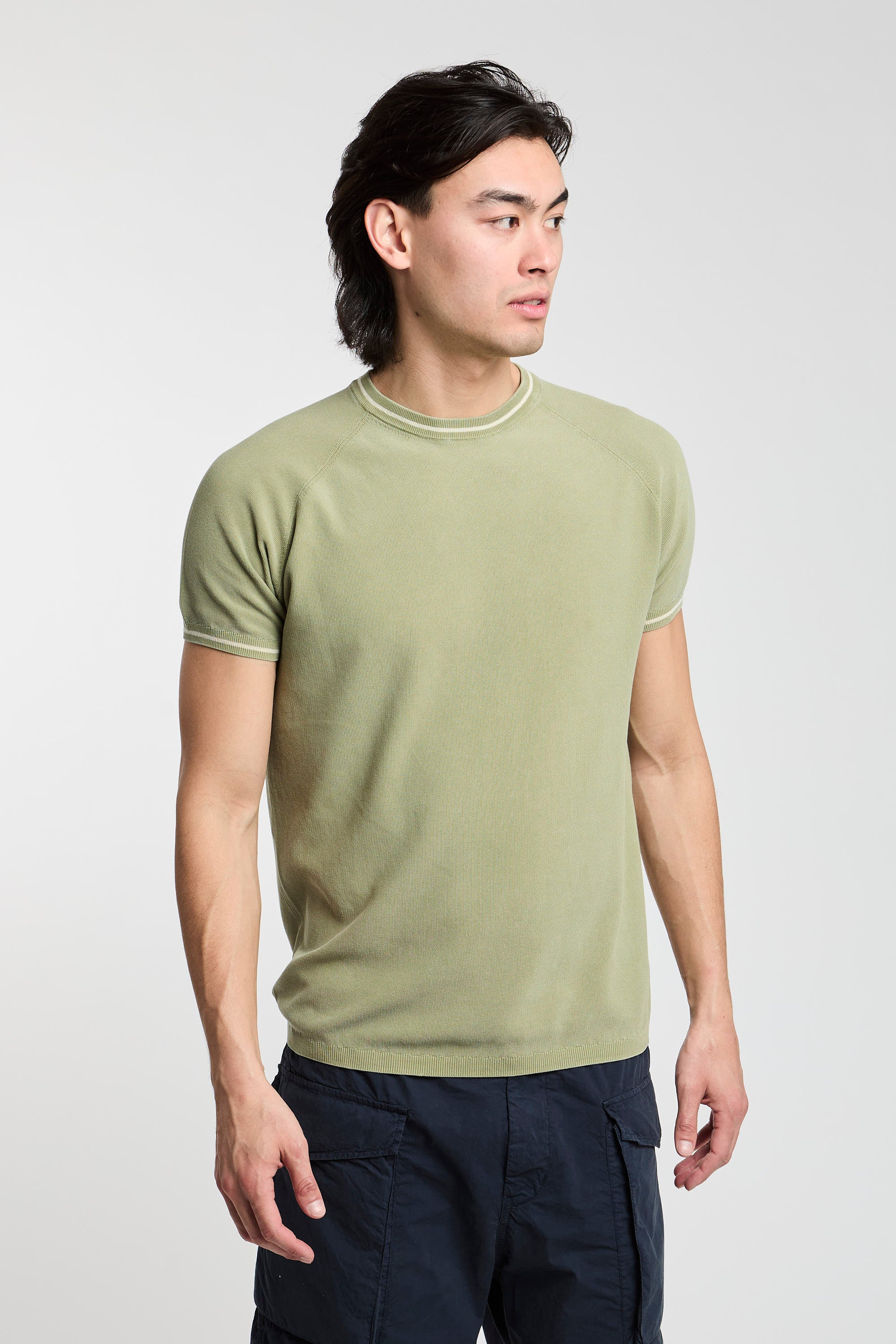 Aspesi Cotton T-shirt Green Cotton Knit-5