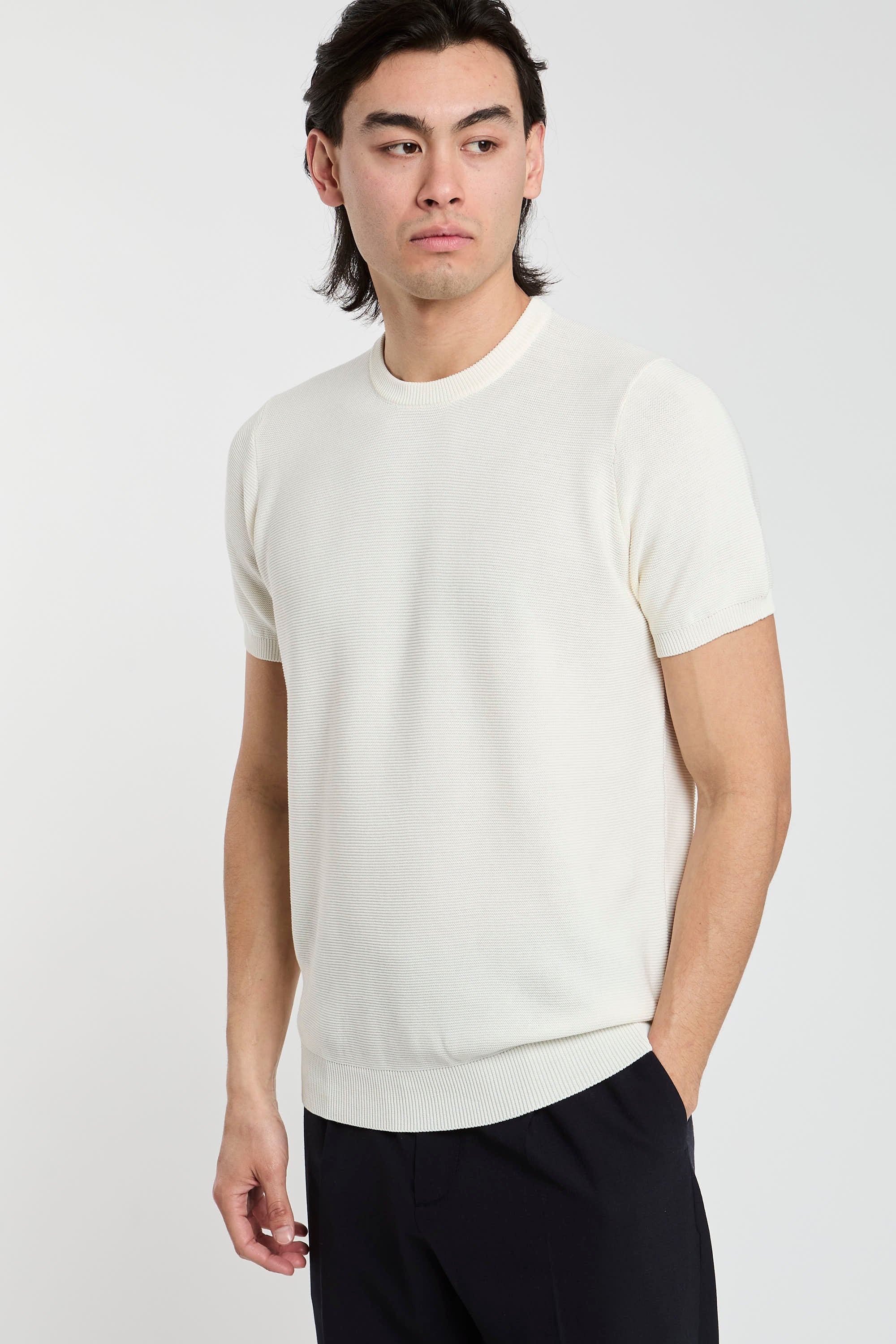 Drumohr Cotton T-shirt White-3