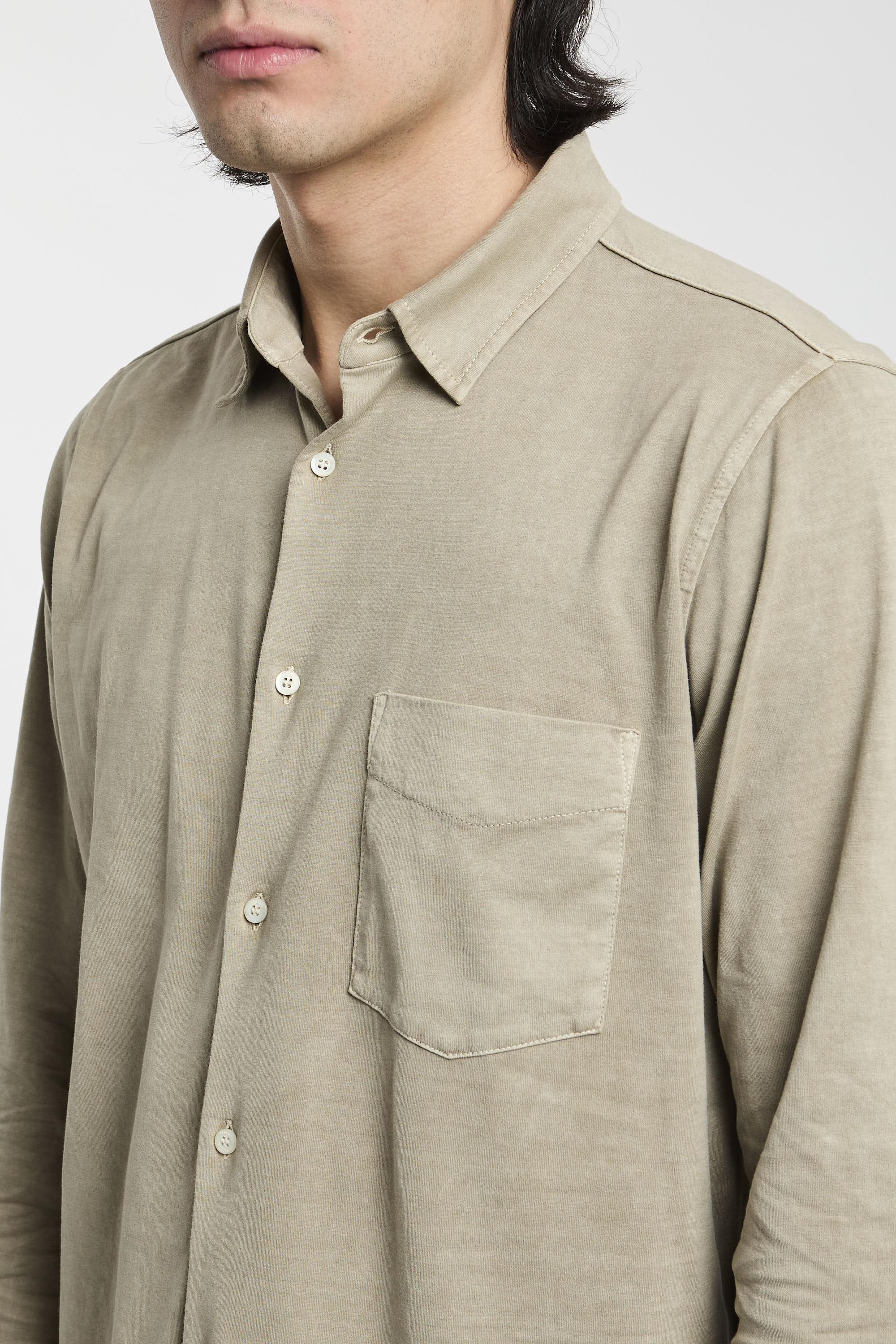Aspesi Sand Cotton Shirt-3