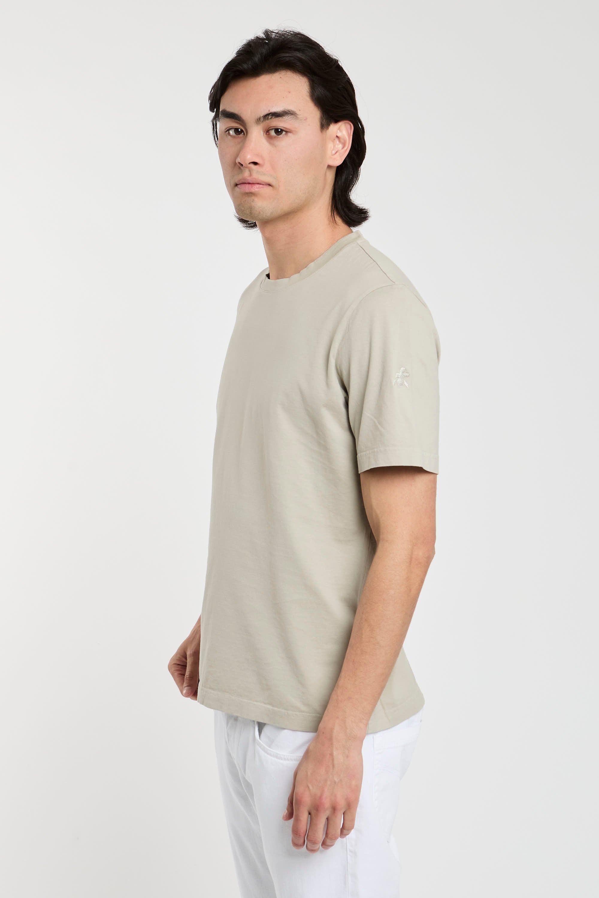 Premiata T-Shirt Jersey aus Baumwolle in Sandfarbe-6
